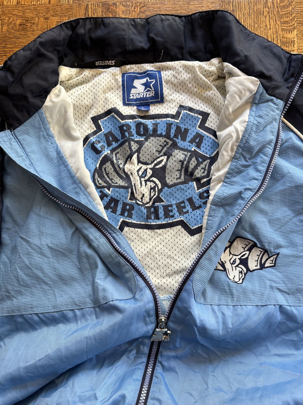 Starter Vintage Starter North Carolina Tar Heels Zip Up Windbreaker Size US L / EU 52-54 / 3 - 6 Thumbnail