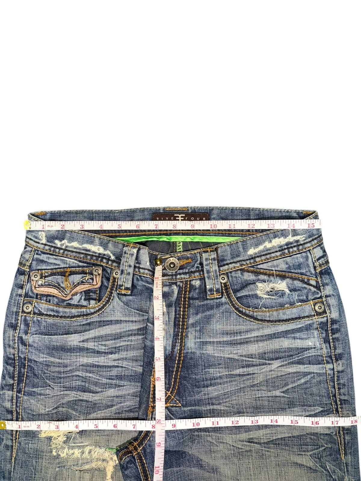 Five Four Vintage Five Four Mud Wash Distressed Baggy Jeans Size US 30 / EU 46 - 6 Thumbnail