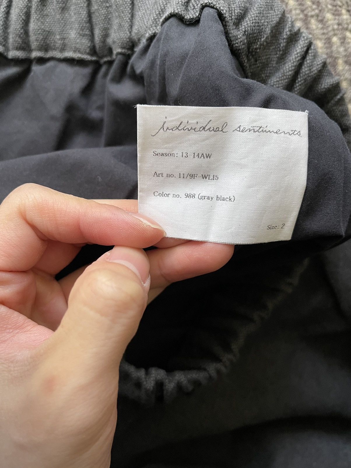 Individual Sentiments 13AW Wide Fit Cropped Pants Size US 32 / EU 48 - 4 Thumbnail