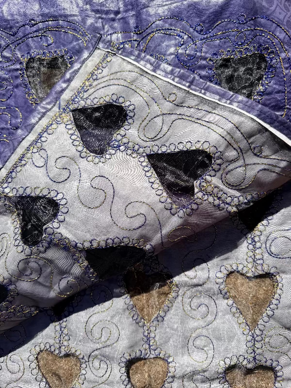 Other Embroidered Artisan Indigo Heart Kaftan 80s Size ONE SIZE - 4 Thumbnail