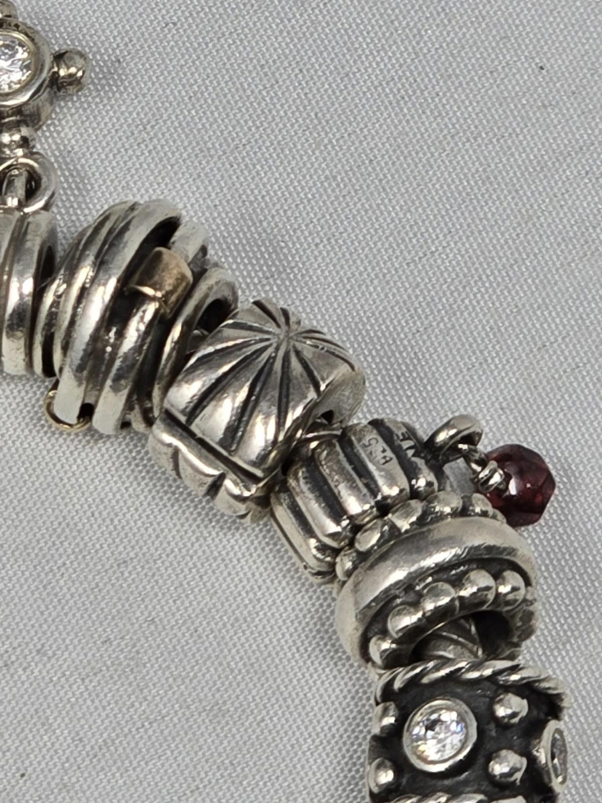 pandora Rare Pandora 14k Sterling 19 Charm Bracelet 7 Lots Retired Size ONE SIZE - 8 Thumbnail