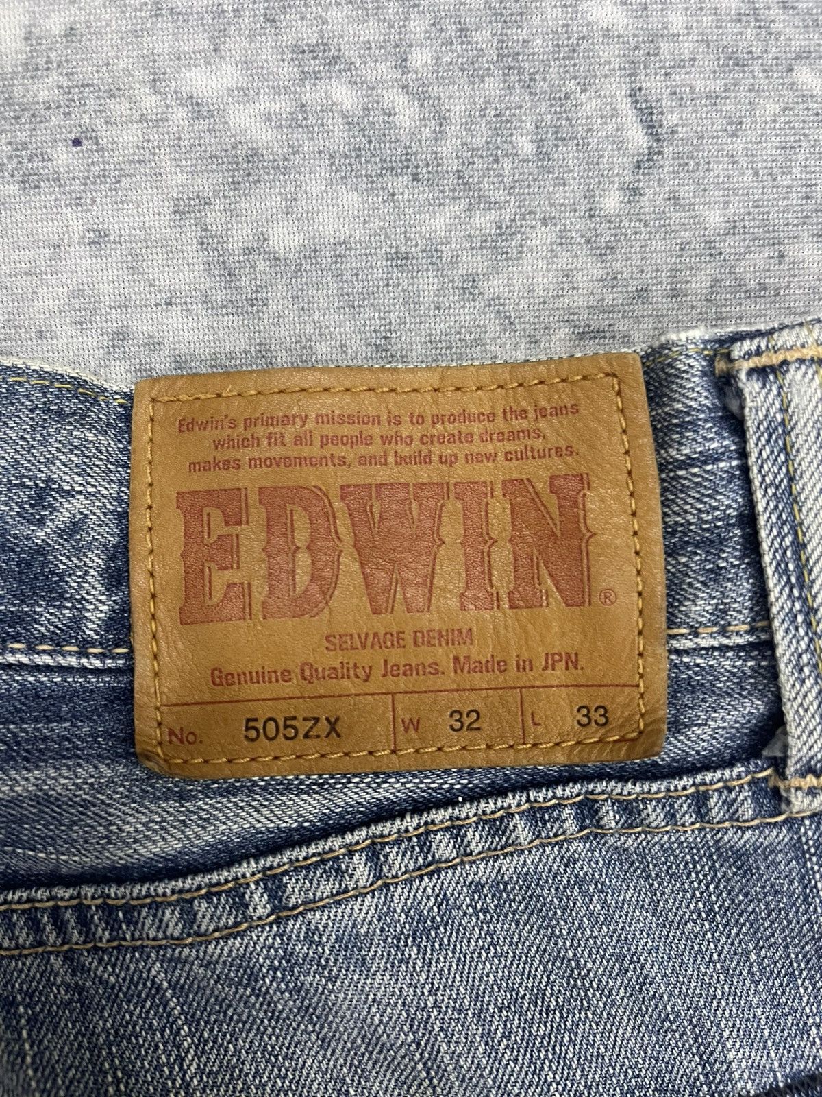 Edwin Vintage Edwin 505zx Selvedge Denim s21 Size US 32 / EU 48 - 16 Thumbnail