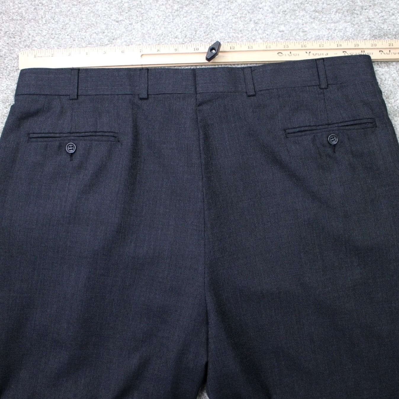 Joseph Joseph & Feiss International Trio Pants Mens 40x32 Gray Pleated Wool Cuffed Dress Pants Regular Straight 100% Wool Preppy Vintage: No Size US 40 / EU 56 - 7 Thumbnail