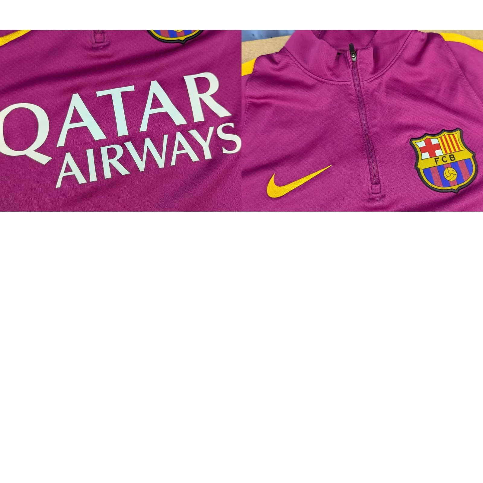 Nike Nike Barcelona Drill Top Football Training Mens M Purple Shirt Size US M / EU 48-50 / 2 - 10 Thumbnail