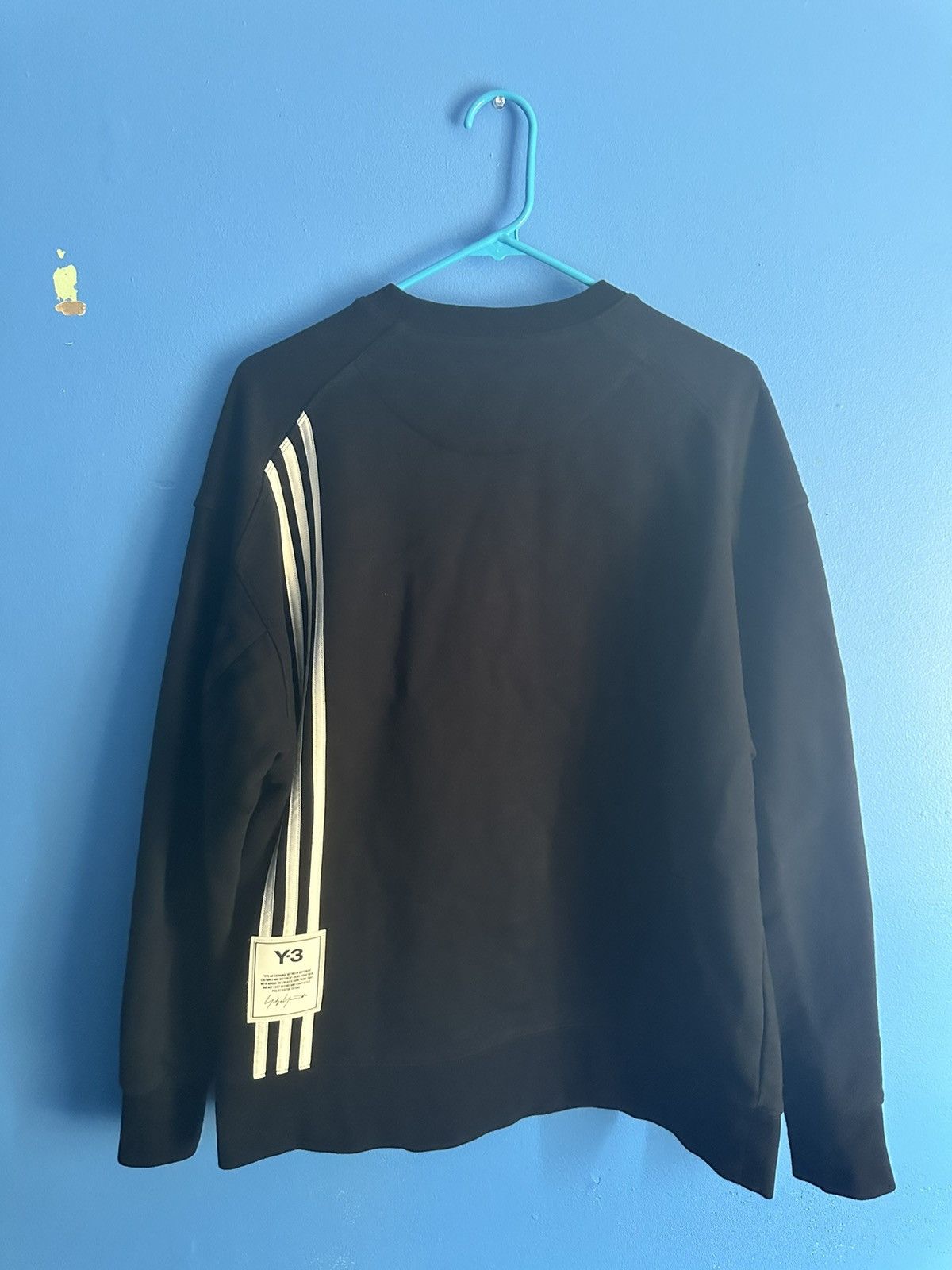 Adidas × Y-3 Y-3 Yohji Yamamoto Stripes Crewneck Size US S / EU 44-46 / 1 - 1 Thumbnail