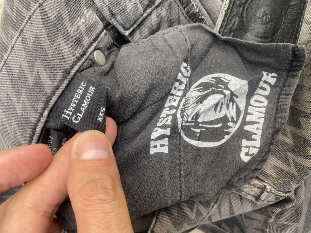 Hysteric Glamour × If Six Was Nine Hysteric Glamour Fullprint Thunder Punk Zipper Skinny Jeans Size US 27 - 23 Thumbnail