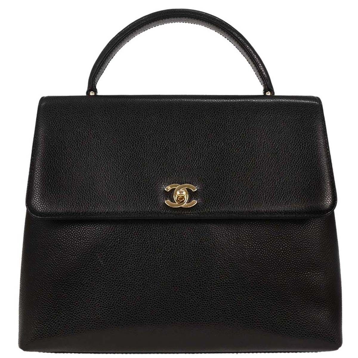 Chanel Chanel Vintage Classic Top Handle Flap Bag Caviar Size ONE SIZE - 1 Thumbnail