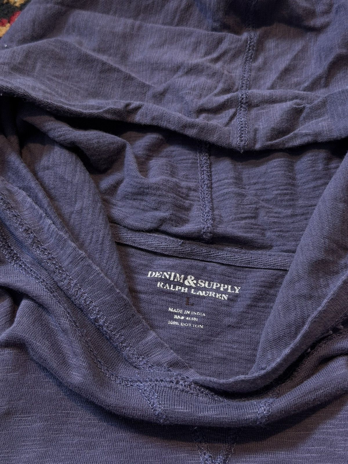 Polo Ralph Lauren Polo Ralph Lauren Denim & Supply Americana Flag Purple Hoodi Size US L / EU 52-54 / 3 - 9 Thumbnail