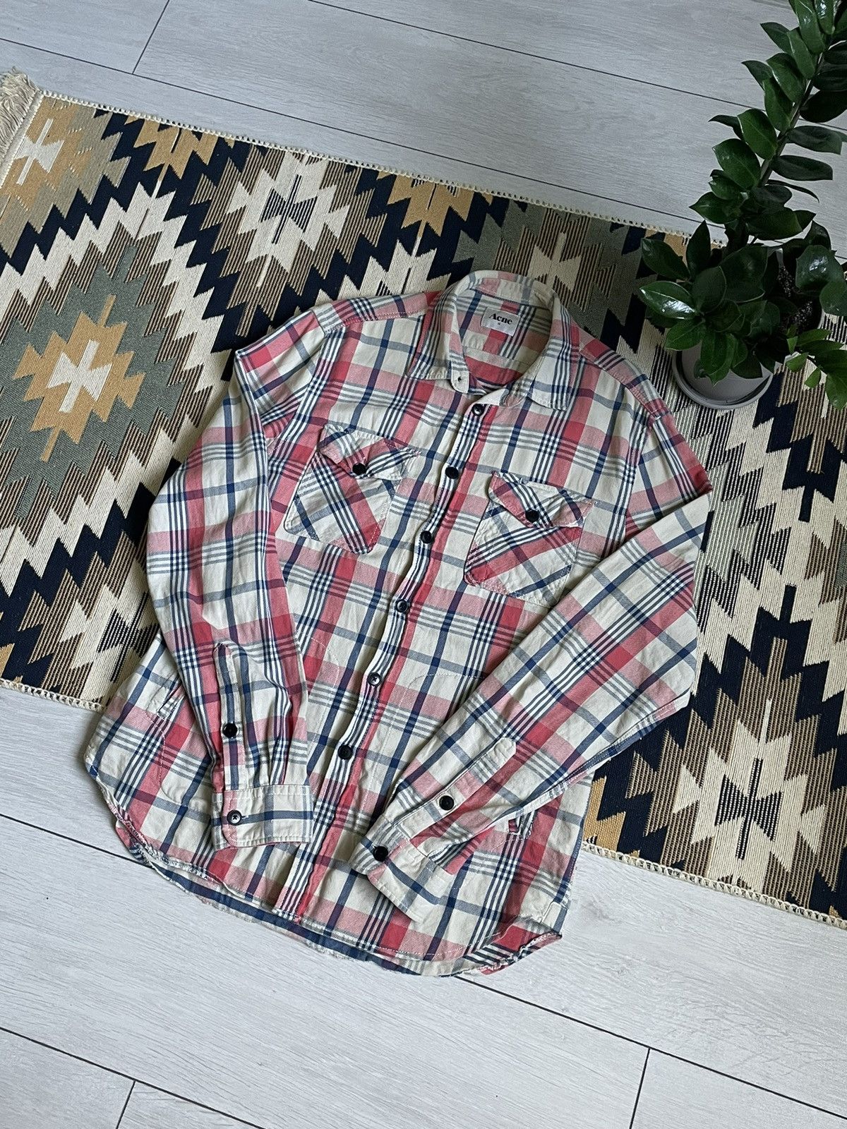 Acne Studios Acne Studios Ryan Check AW2011 Flannel Shirt Size US M / EU 48-50 / 2 - 9 Thumbnail