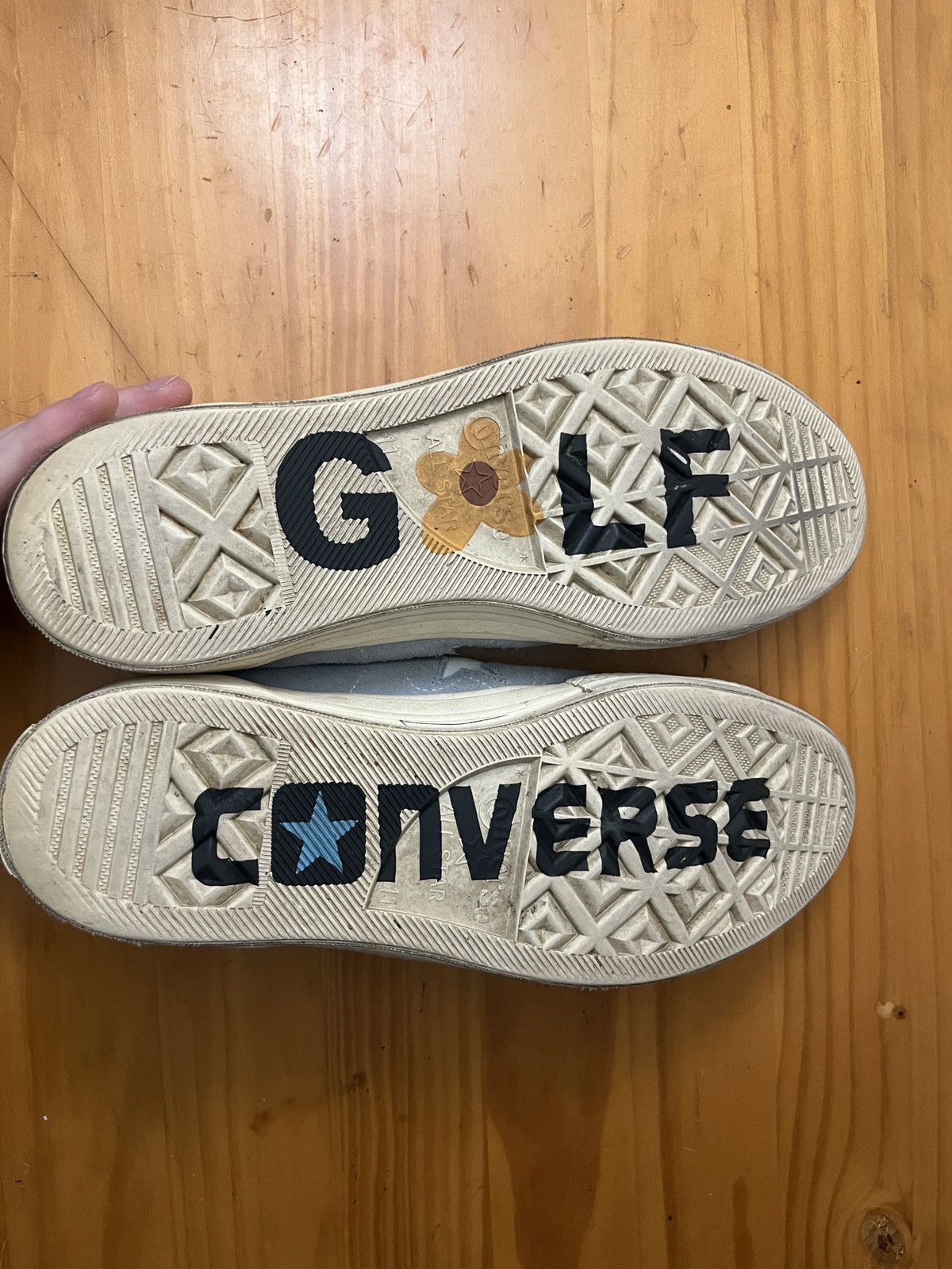 Converse Golf le Fleur Tyler the Creator Converse Golf Wang One Star Ox Airway Blue Grailed