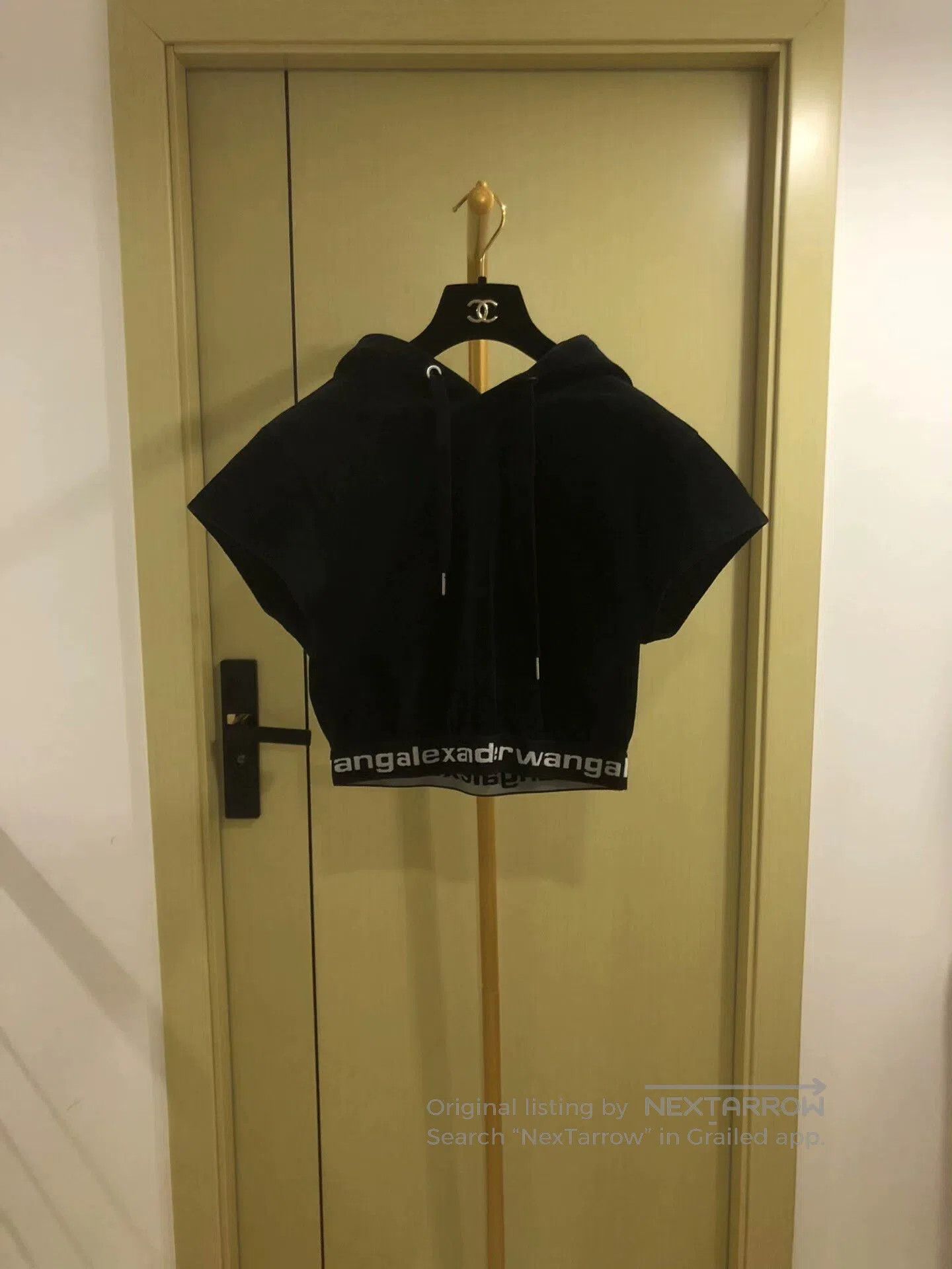 Alexander Wang Alexander Wang Black Hooded Short Sleeve Top. Size M / US 6-8 / IT 42-44 - 1 Thumbnail