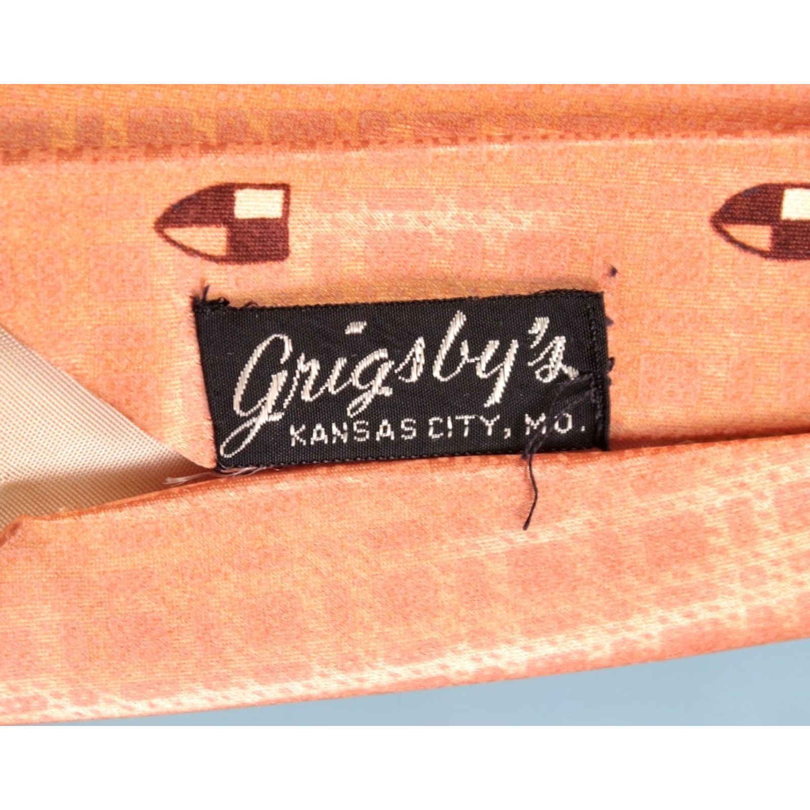 Vintage VTG 1940s Necktie TIE Rayon Orange Men’s 40s Tie Mens Vintage Condition: Great Measurements 51" L 3.5" W Size ONE SIZE - 3 Thumbnail
