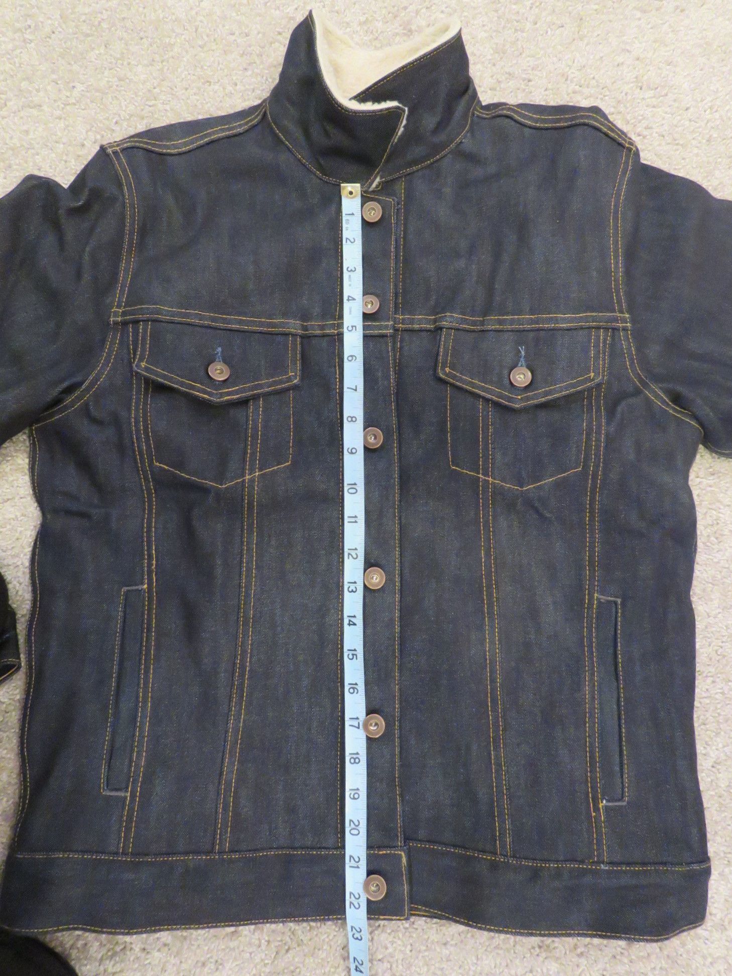 Tellason Tellason Sherpa Lined Denim Jacket White Oak, Large NWOT Size US L / EU 52-54 / 3 - 7 Thumbnail