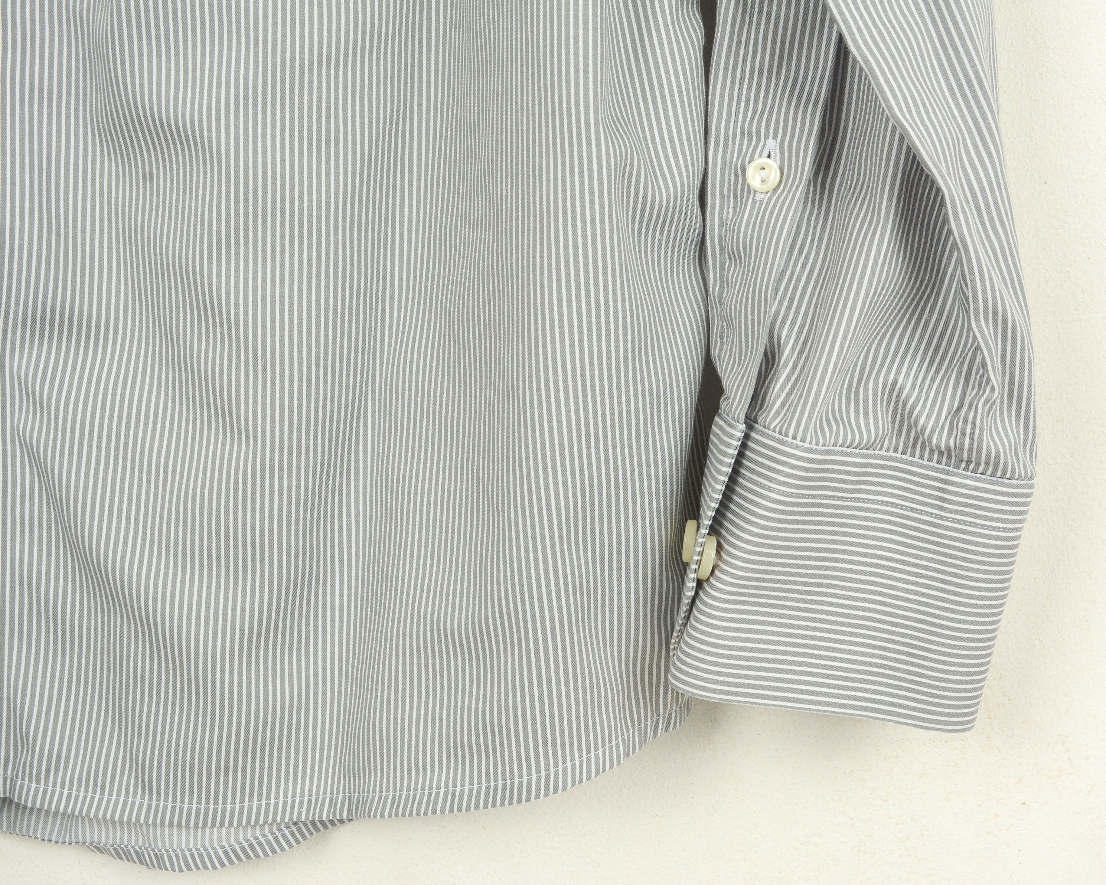 Eton Contemporary Men Cotton Shirt 15 3/4 Size 40 Grey Pinstriped Size US M / EU 48-50 / 2 - 3 Thumbnail