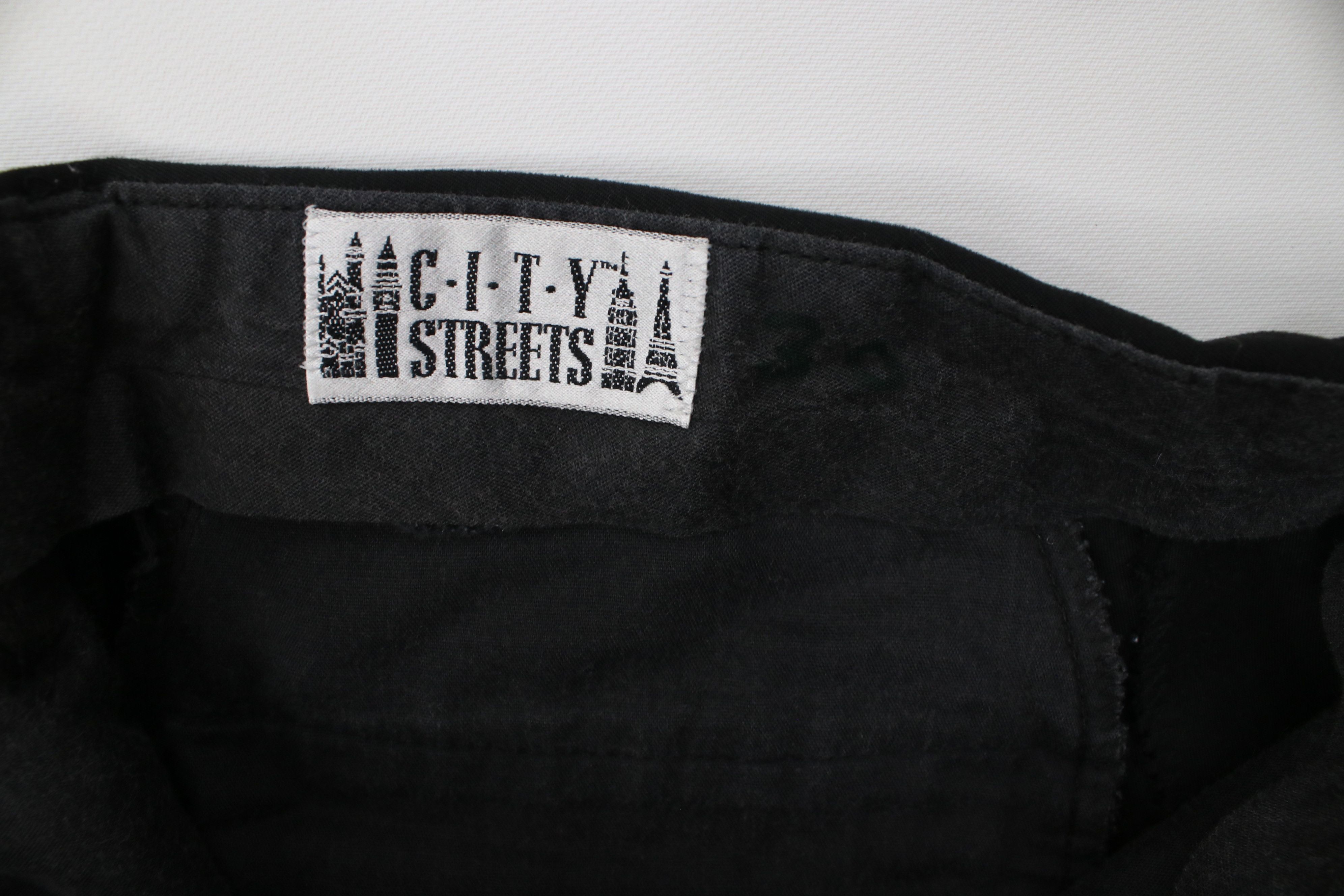 Vintage Vintage 90s Streetwear Waisted Microfiber Chino Pants Black Size US 30 / EU 46 - 7 Thumbnail