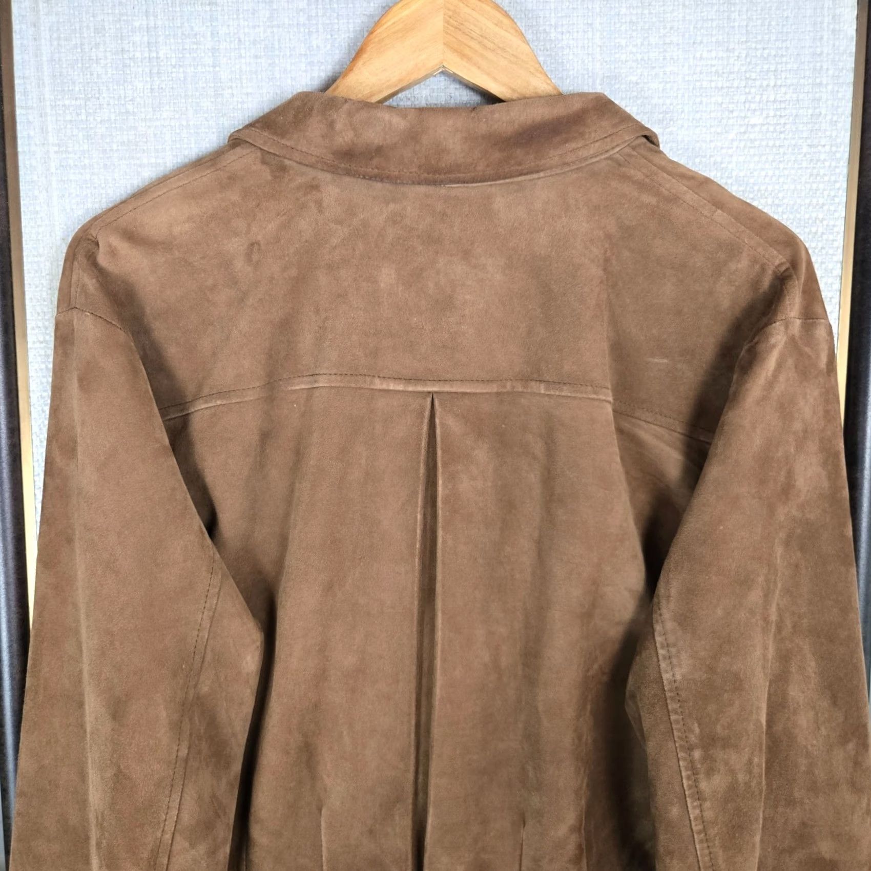 Polo Ralph Lauren Polo Ralph Lauren Jacket Mens S Brown Size 38R Soft Suede Hacking Lapels Leather Size US S / EU 44-46 / 1 - 7 Thumbnail