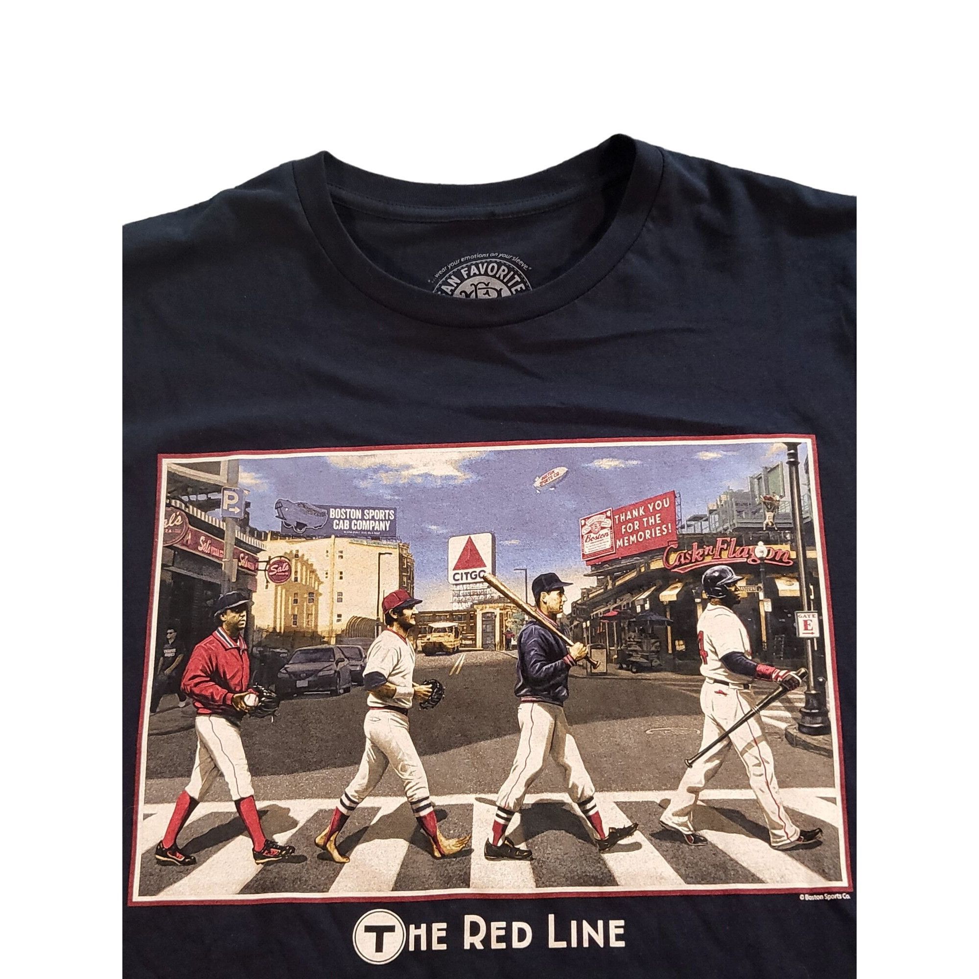 MLB Boston Red Sox MLB Fan Favorite Red Line Tshirt Men Sz XL Pr Size US XL / EU 56 / 4 - 2 Thumbnail
