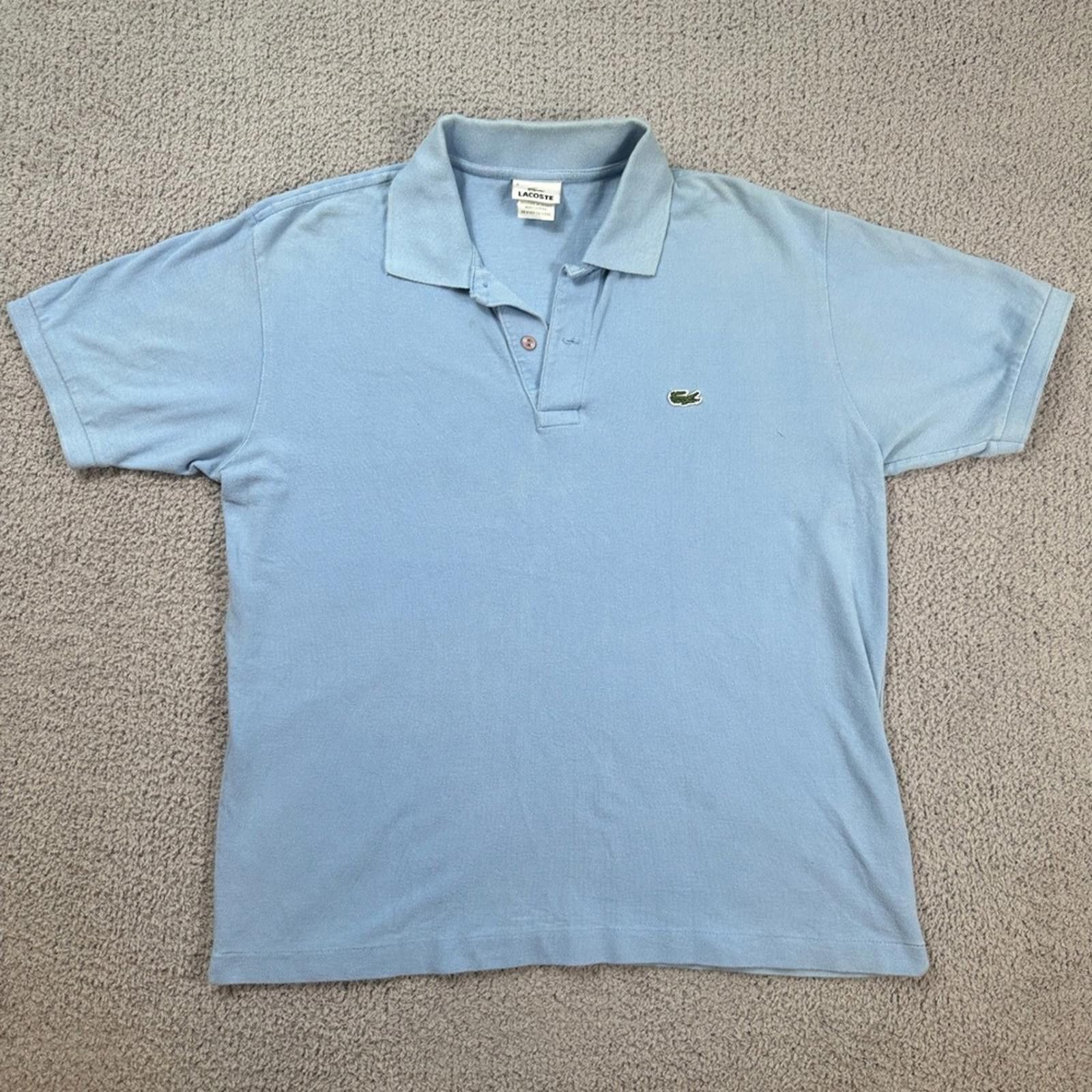 Lacoste Lacoste Mens Polo Shirt 7 (XXL)Made in Peru Light Blue Size US XXL / EU 58 / 5 - 1 Thumbnail