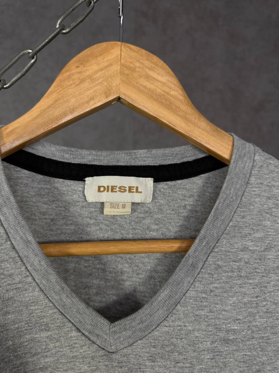 Diesel Diesel designer big logo v neck tee Size US XS / EU 42 / 0 - 3 Thumbnail