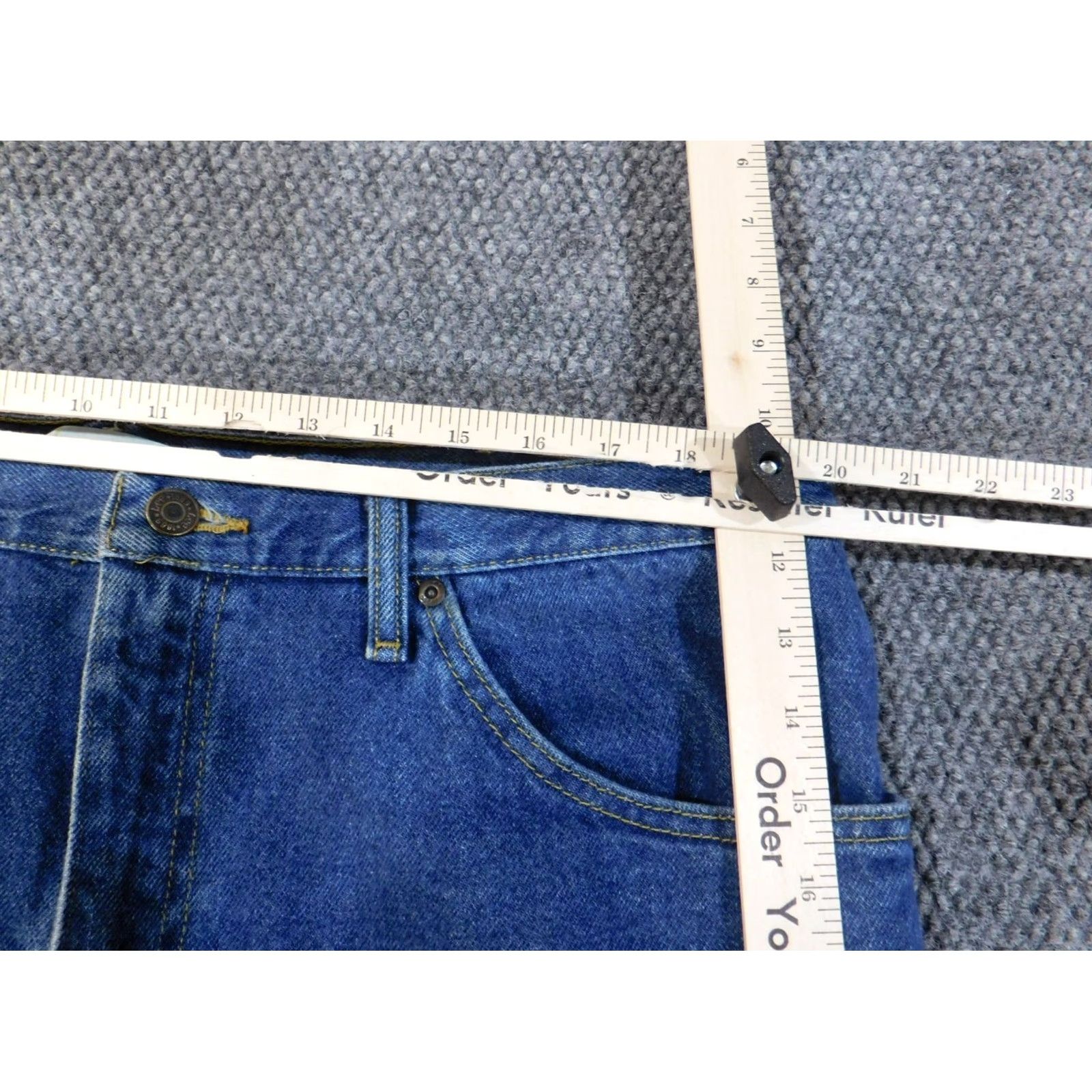 Lee Lee Jeans Men 40x30 Jeans Regular Fit Denim Classic Cotton Blue Straight USA 40 Inseam 30 Distressed Pockets Vintage No Size US 40 / EU 56 - 3 Thumbnail