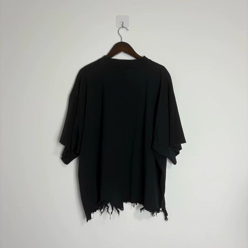 Balenciaga Balenciaga Double-ring erosion damaged short sleeve Size US M / EU 48-50 / 2 - 2 Thumbnail