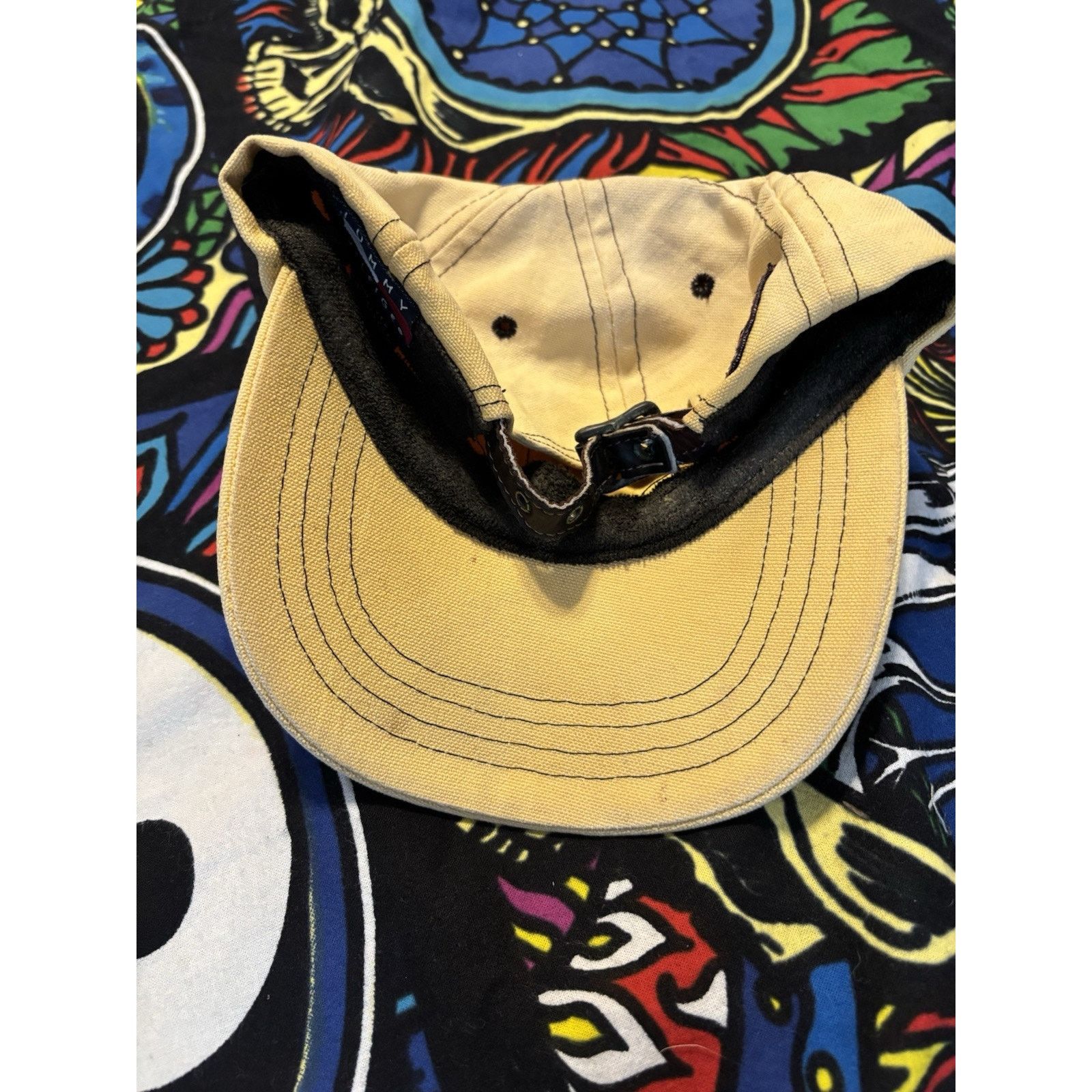 Vintage Tommy Hilfiger Expedition Series beige leather strapback Size ONE SIZE - 7 Thumbnail