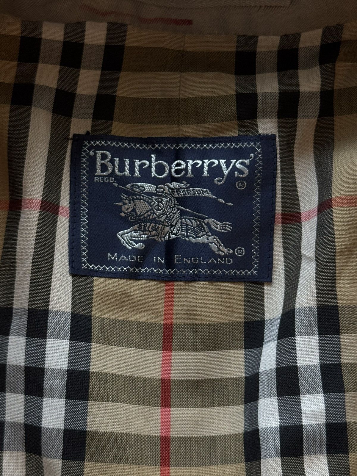Burberry × Designer × Vintage Burberrys 1990s vintage nova check lining iconic trench coat Size M / US 6-8 / IT 42-44 - 4 Thumbnail