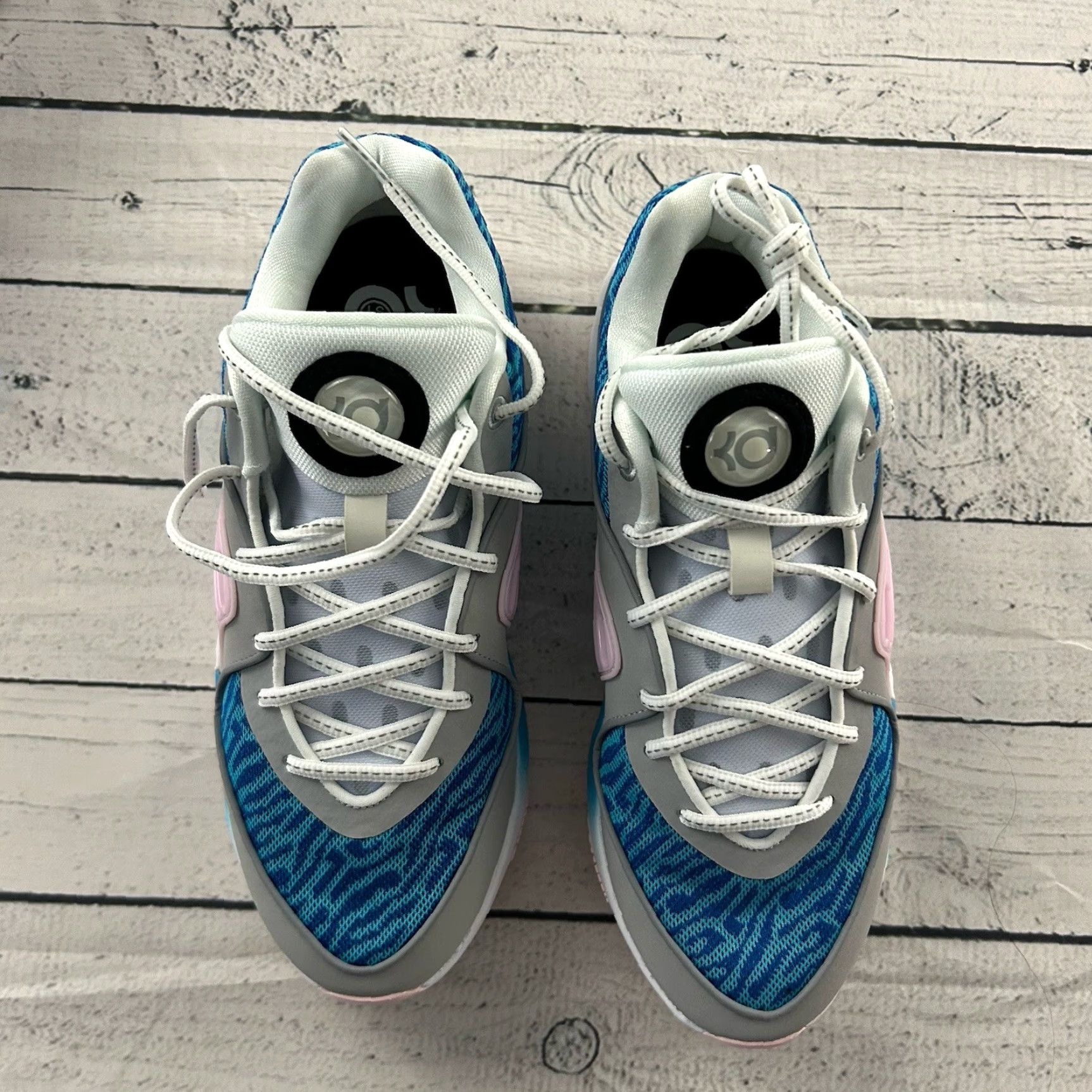 Nike Nike KD16 By You Pink Gray Blue Light FB2390 900 Men's Size 8 Women's 9.5 Sneakers Nike KD16 by You Pink Gray Light Blue 900 Mens Womens 8 9.5 Size US 8 / IT 38 - 6 Thumbnail