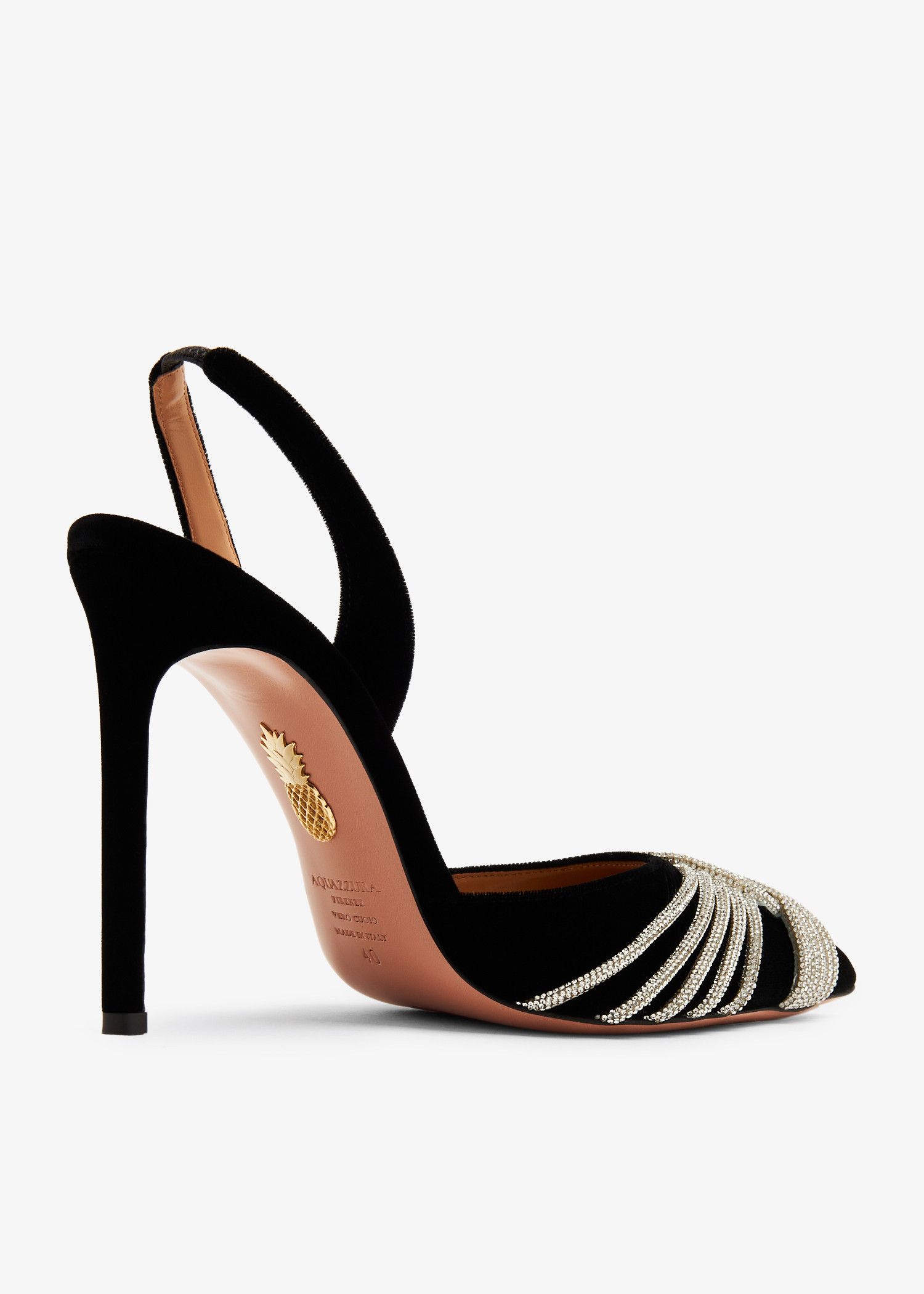 Aquazzura o1srvl11e1024 Heel in Black Size US 8 / IT 38 - 4 Thumbnail