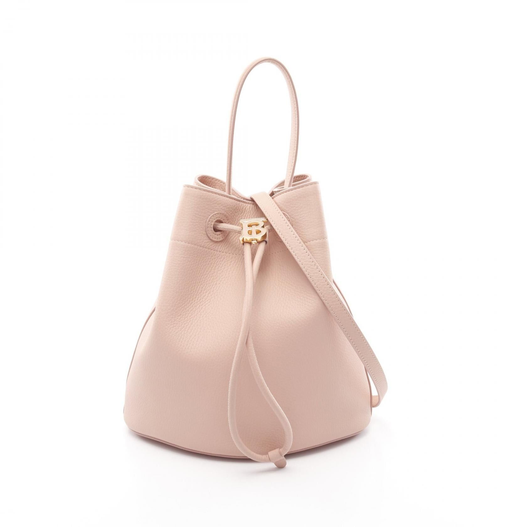Burberry Burberry Tb Bucket Small Handbag Leather Pink Size ONE SIZE - 1 Thumbnail