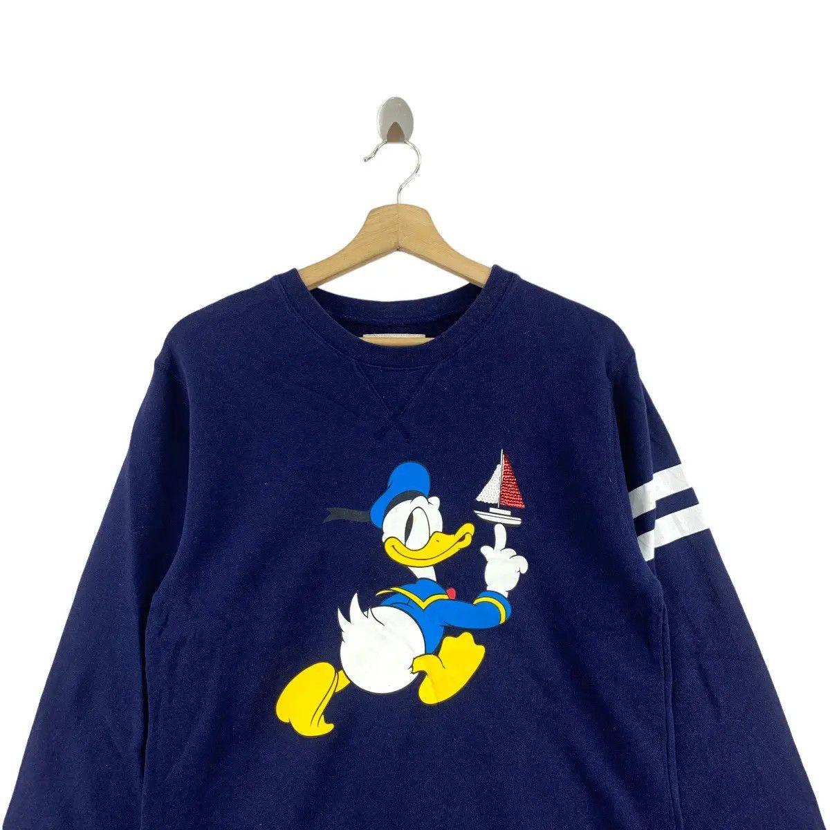Disney Vintage DISNEY DONALD DUCK Holiday Yacht Sweatshirt Size S / US 4 / IT 40 - 3 Thumbnail