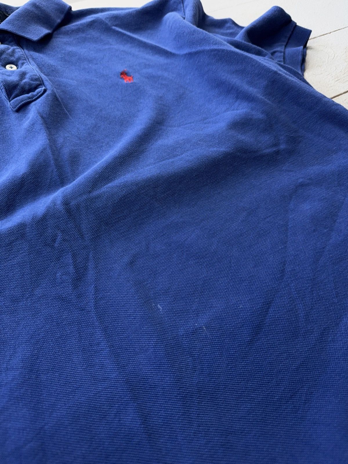 Polo Ralph Lauren Vintage 90s Retro Basic Polo Ralph Lauren Blue Polos Y2K Size US XL / EU 56 / 4 - 6 Thumbnail