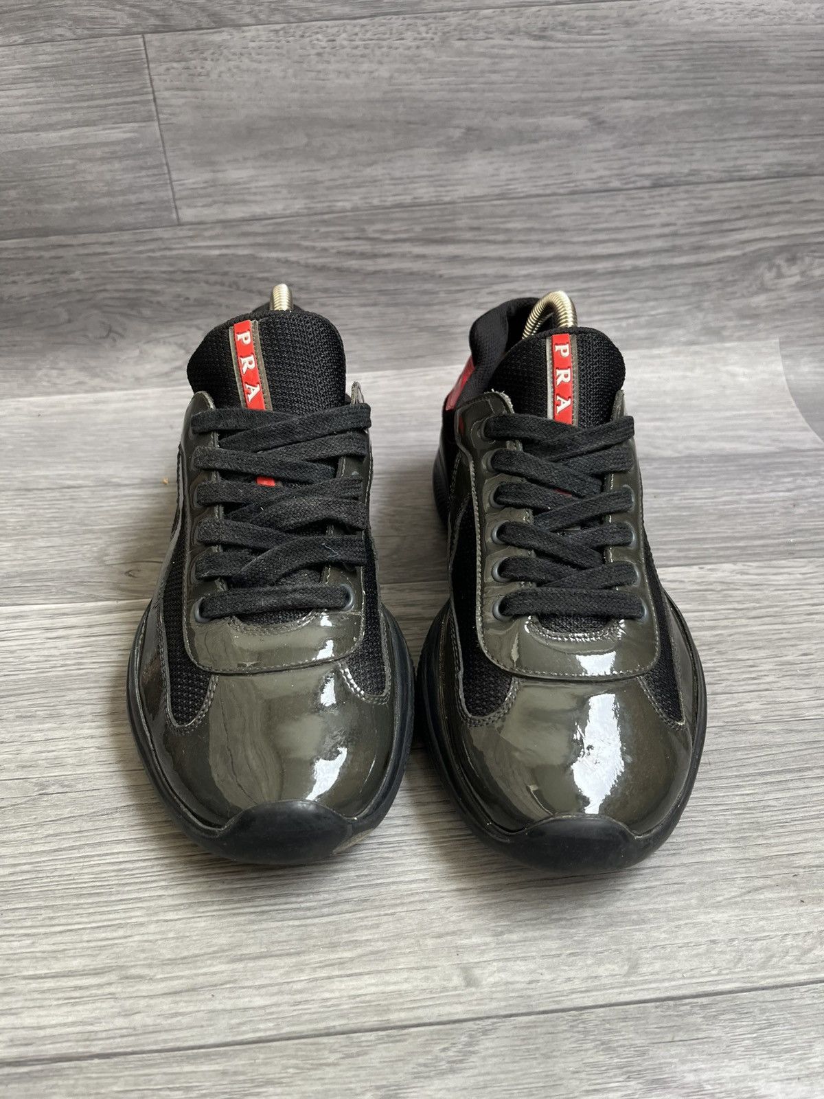 Prada Prada american cup patent leather low-top sneakees sz 5.5 Size US 6.5 / EU 39-40 - 2 Thumbnail