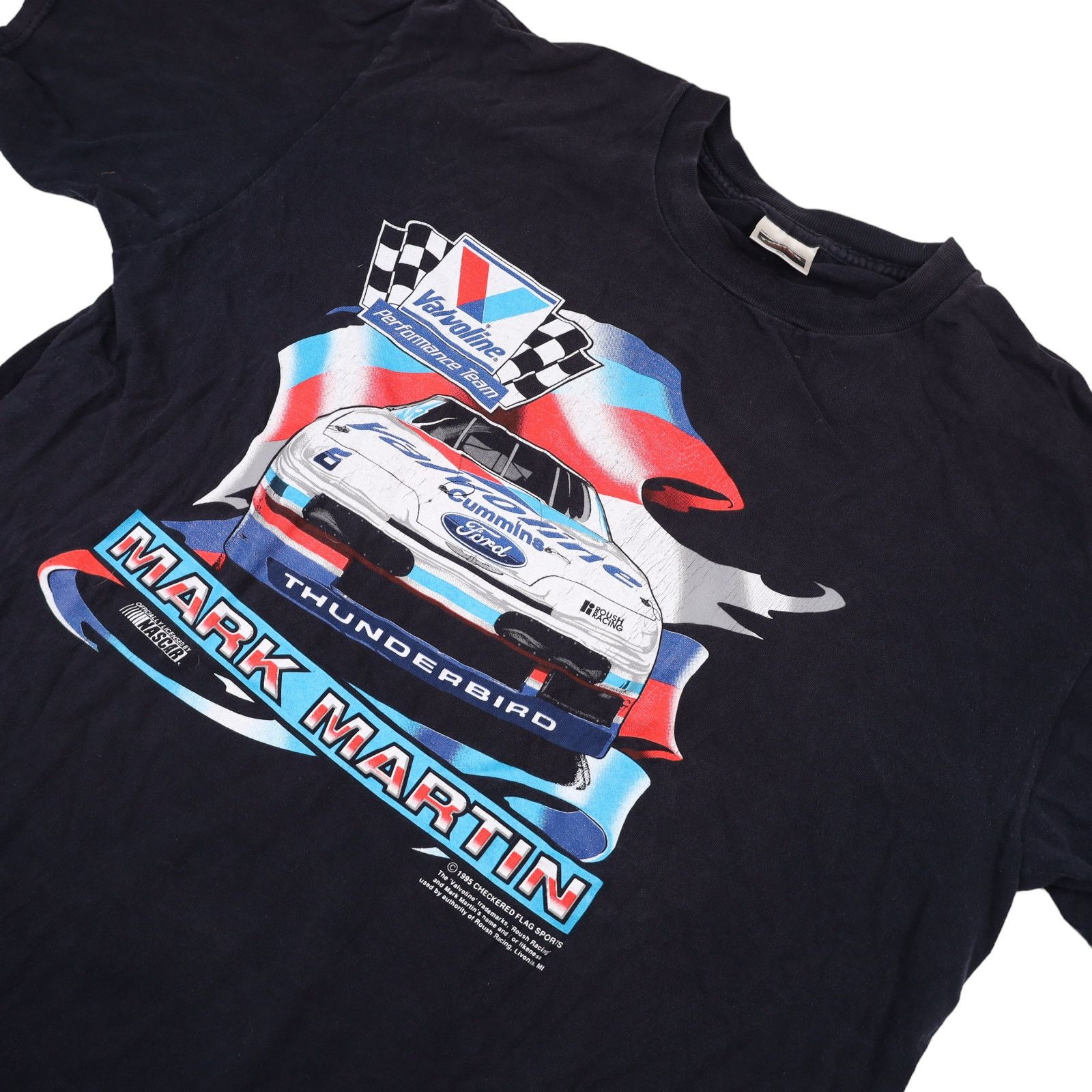 NASCAR × Vintage Vintage Nascar Valvoline Racing Mark Martin Graphic T Shirt Size US XXL / EU 58 / 5 - 3 Thumbnail