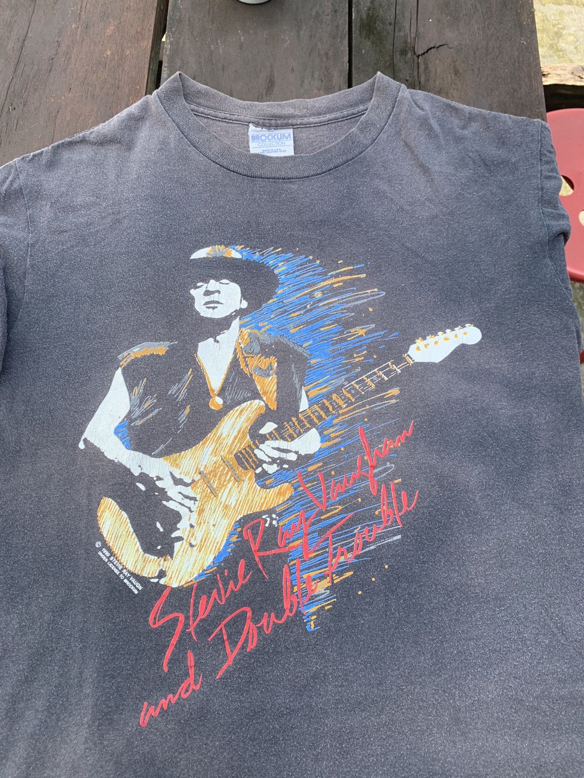 Band Tees × Brockum × Vintage 90’s Stevie Ray Vaughan vintage tshirt Size US L / EU 52-54 / 3 - 5 Thumbnail