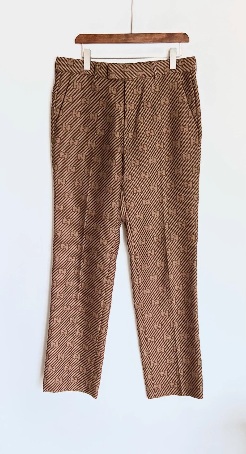 Gucci Gucci All-Over Logo Relaxed Fit Trousers 48 Size US 32 / EU 48 - 1 Thumbnail
