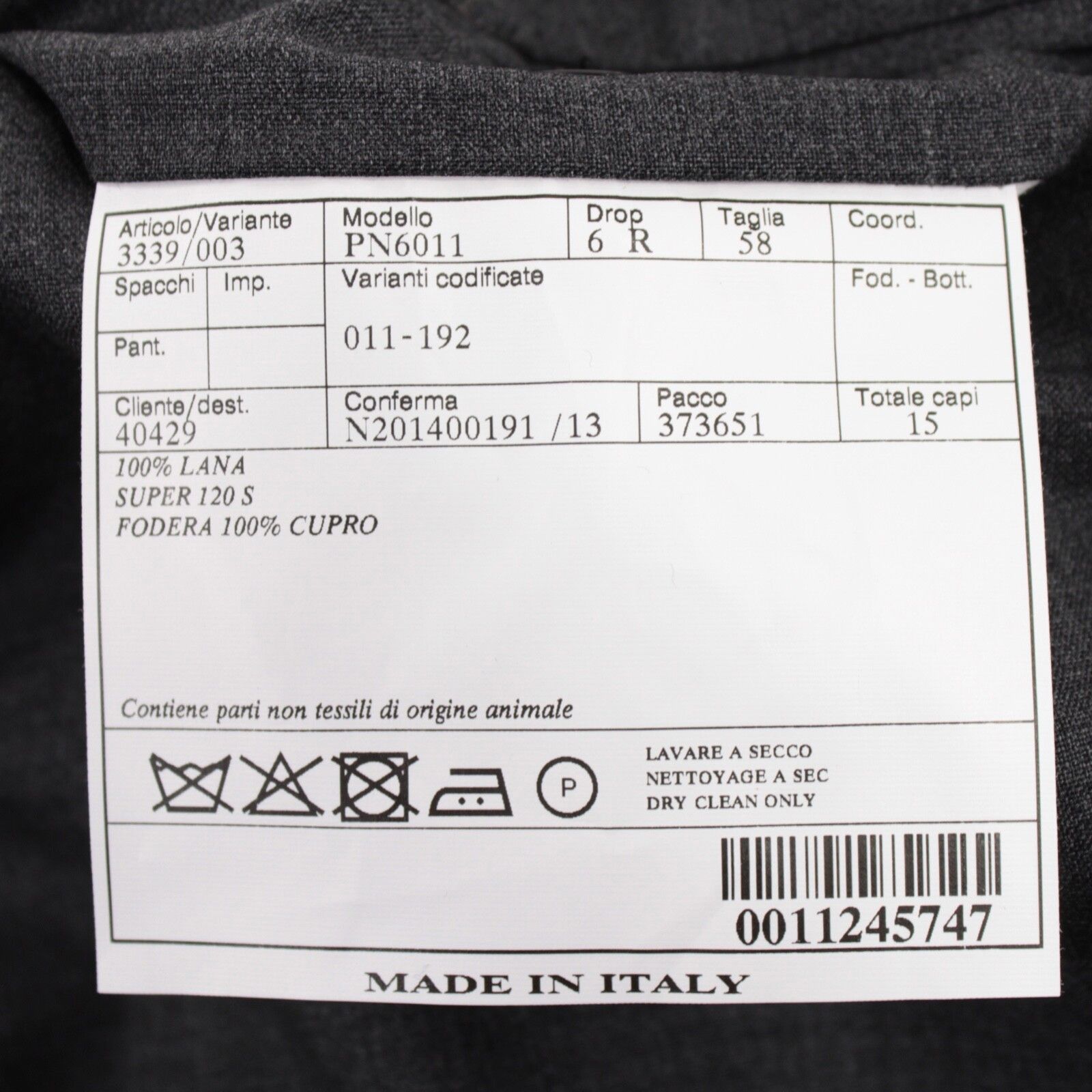 Belvest Belvest New with tags Dress Pants Size 42 US In Gray Size US 42 / EU 58 - 5 Thumbnail