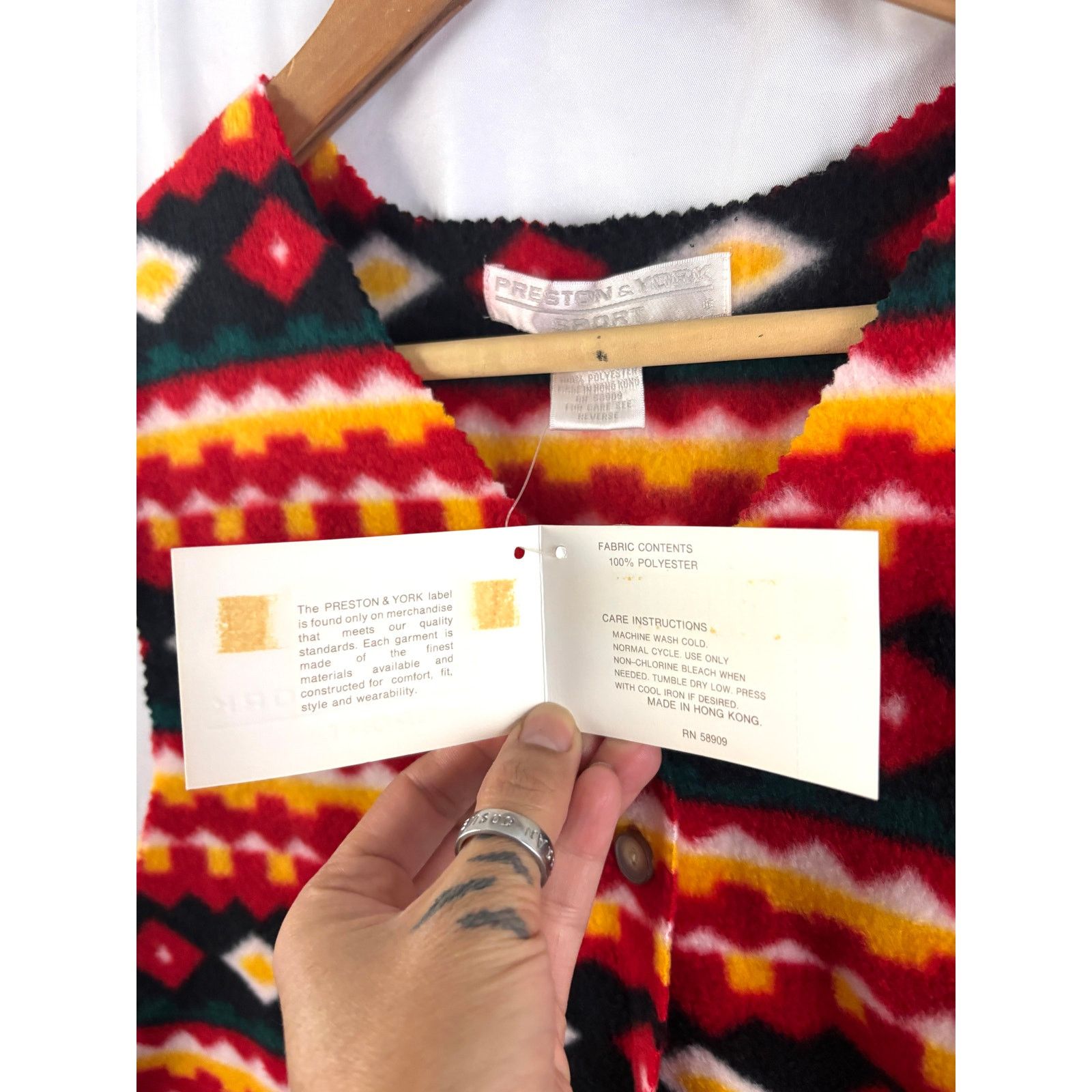 Preston & York VTG Preston & York Aztec Geometric Southwestern Print Vest Size M / US 6-8 / IT 42-44 - 7 Thumbnail