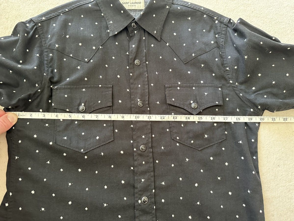 Saint Laurent Paris Grail SS16 Saint Laurent black shirt white star polka dot S Size US S / EU 44-46 / 1 - 7 Thumbnail