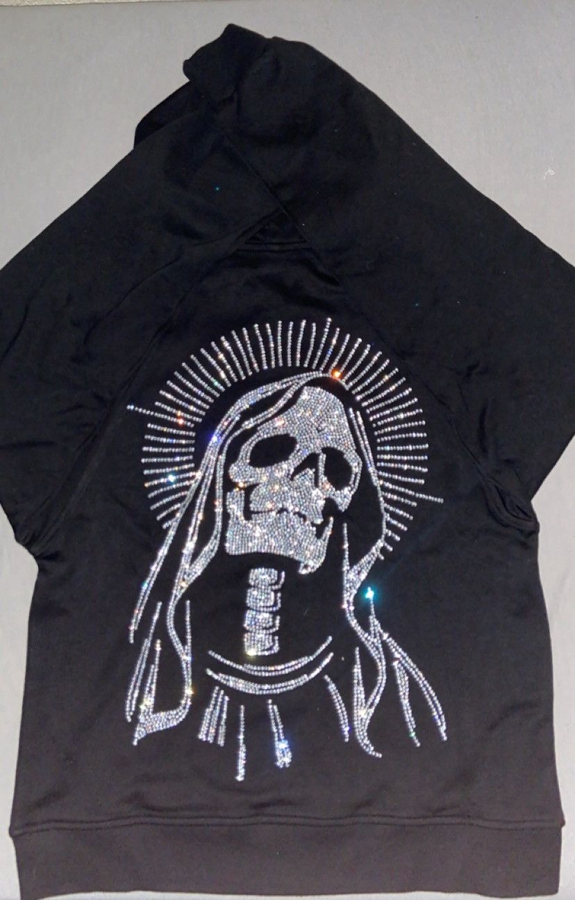 Other Rhinestone Santa Muerte Zip Up M-3XL Size US M / EU 48-50 / 2 - 2 Thumbnail