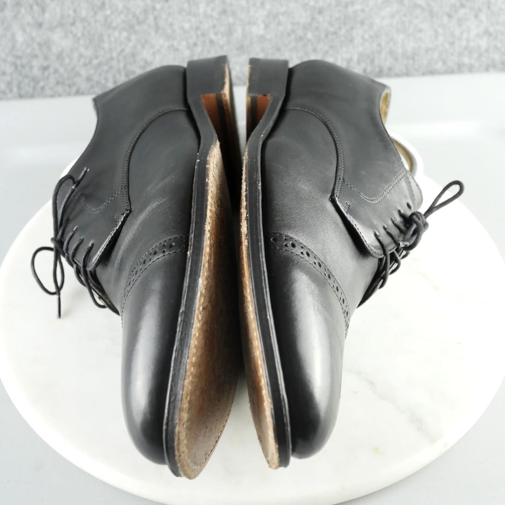Brooks Brothers Brooks Brothers Shoes Mens 11 D Black Leather Cap Toe Dress Oxford 5229 Size ONE SIZE - 7 Thumbnail