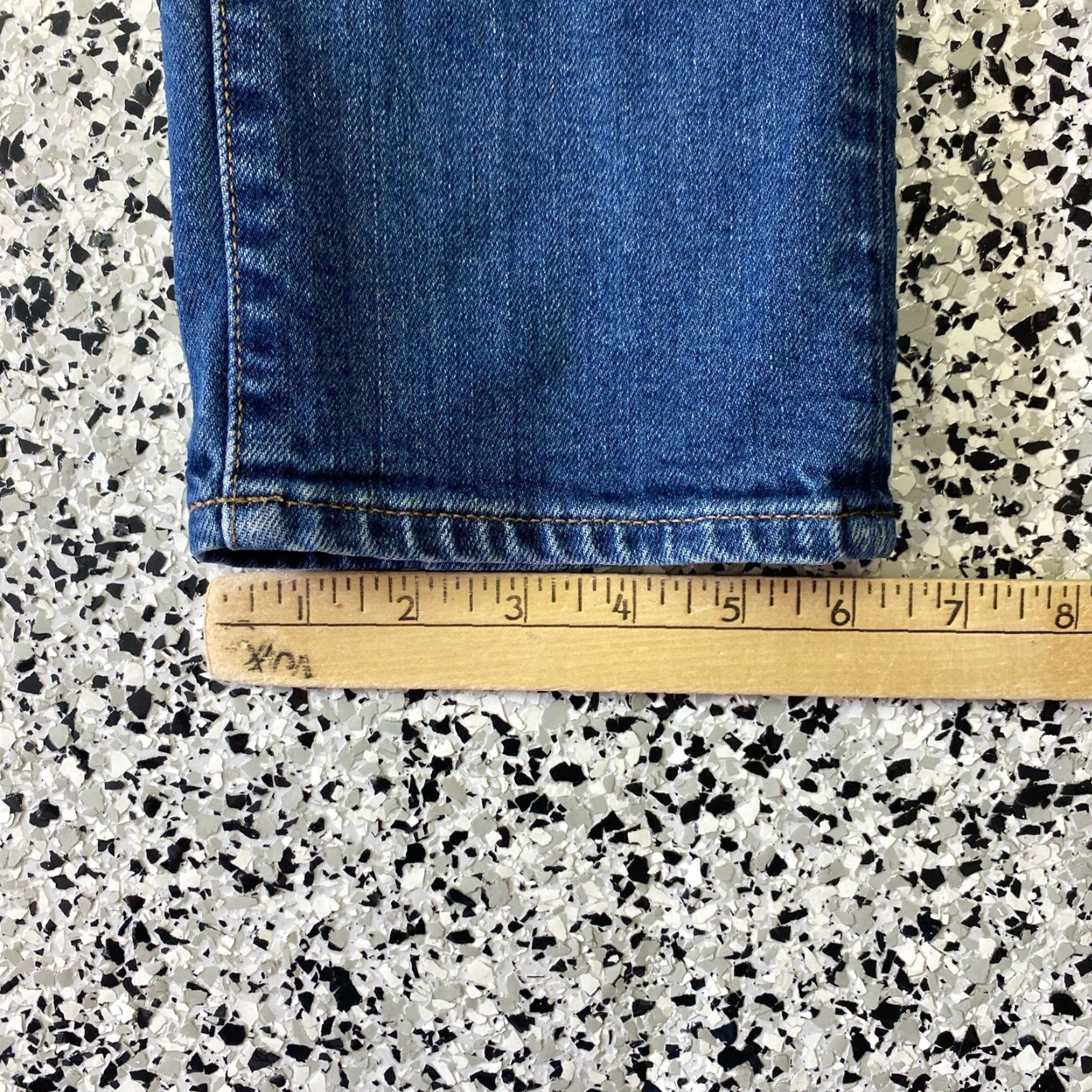 Madewell Madewell Jeans Slim Fit Blue Denim 30x30 Mens Regular Cotton Stretch 5-Pocket Distressed Size US 30 / EU 46 - 2 Thumbnail
