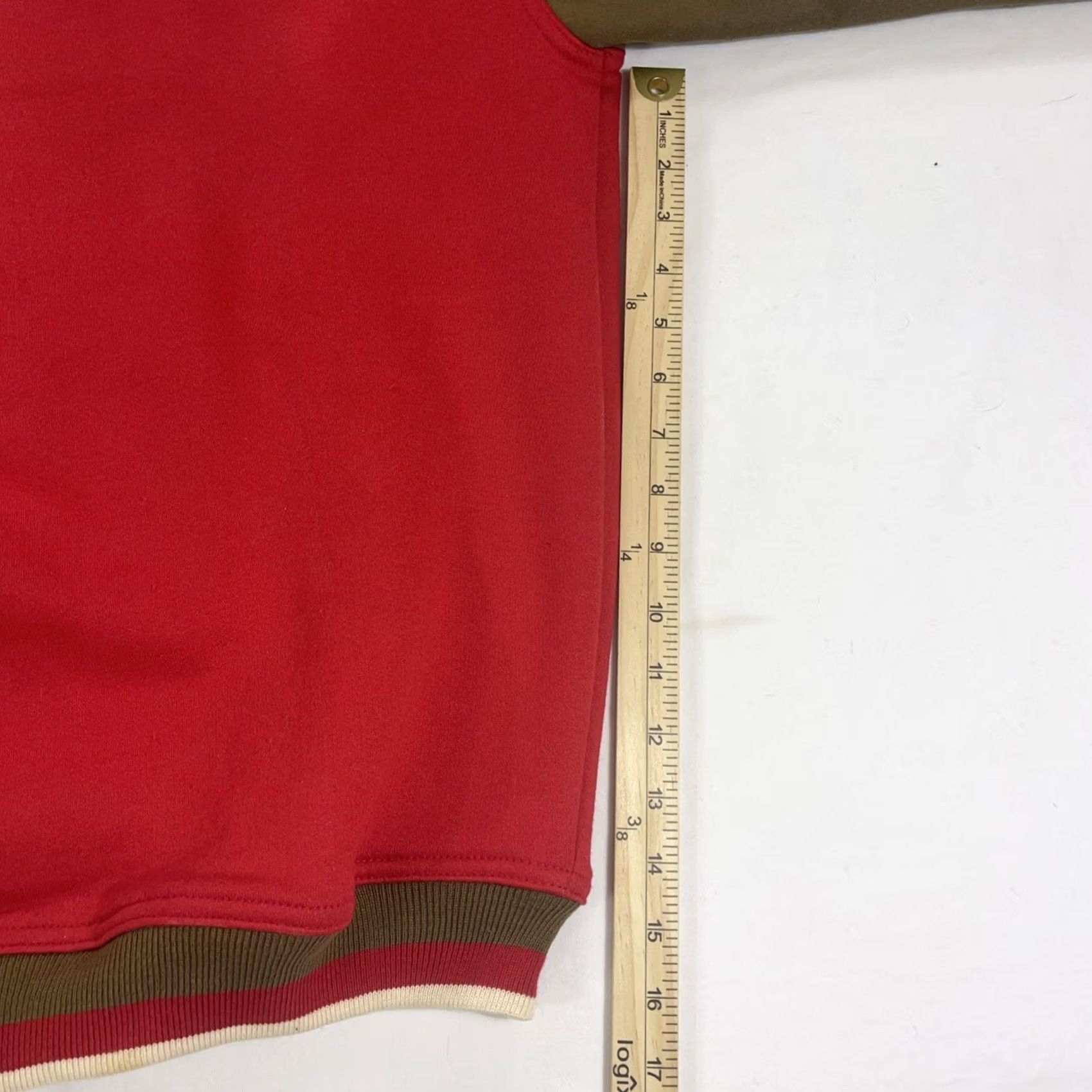 Vintage VINTAGE Galt Sand Sweatshirt 1/4 Zip Men's L Red Brown 2-Tone USA Union 80s 90s Shirt Size US L / EU 52-54 / 3 - 6 Thumbnail