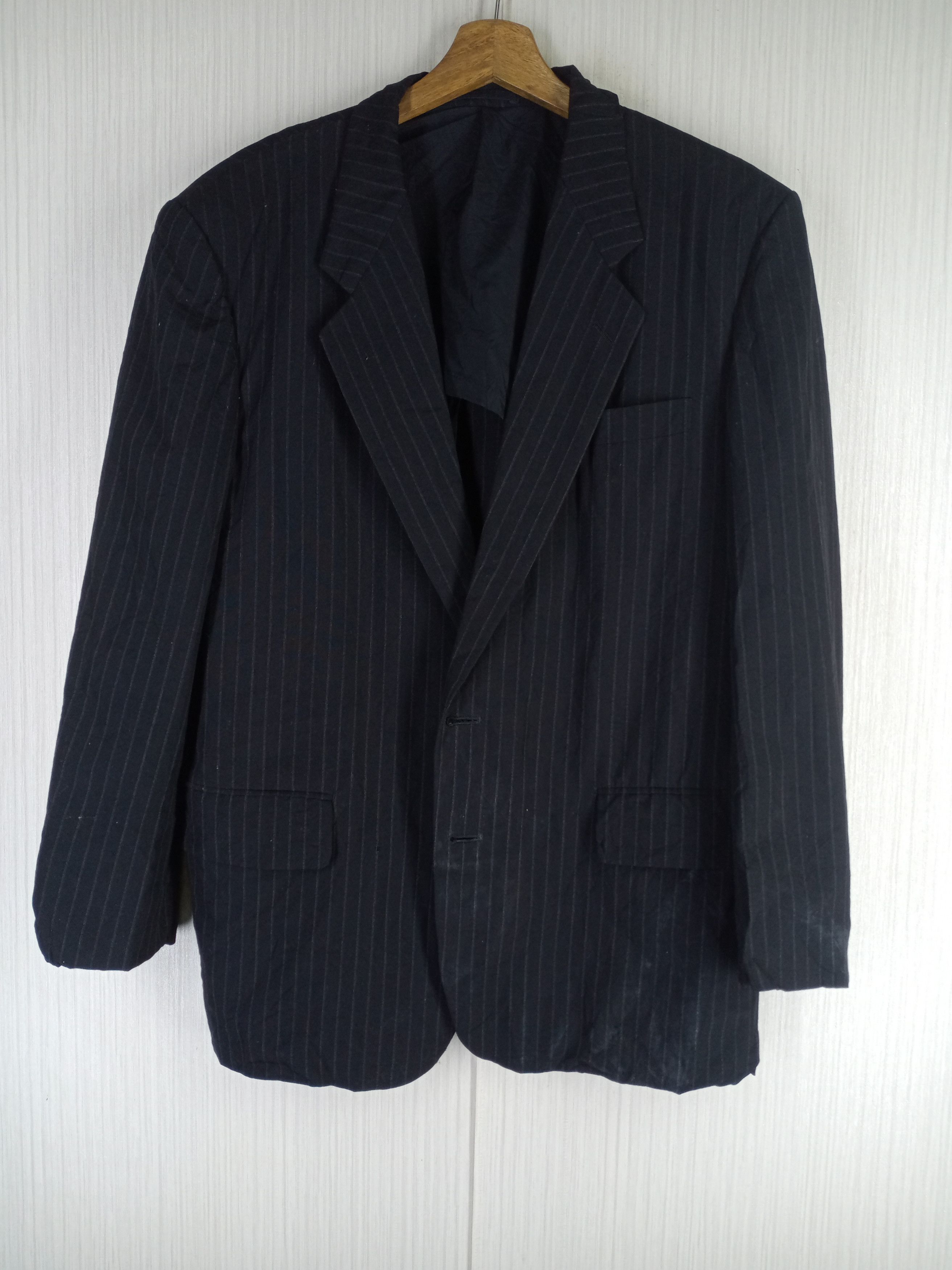 Comme des Garcons Homme Vintage COMME Des GARCONS HOMME Stripes Blazer Size US M / EU 48-50 / 2 - 2 Thumbnail