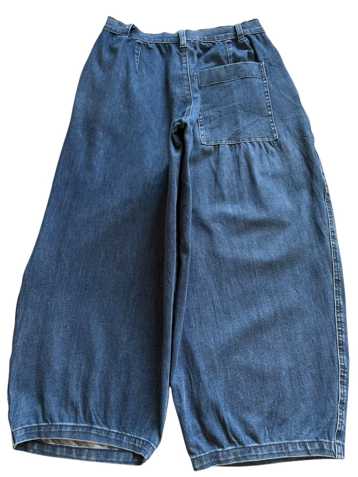 Japanese Brand Vintage Japanese Brand Mud Wash Baggy Jean Shorts Jorts Size US 29 - 2 Thumbnail