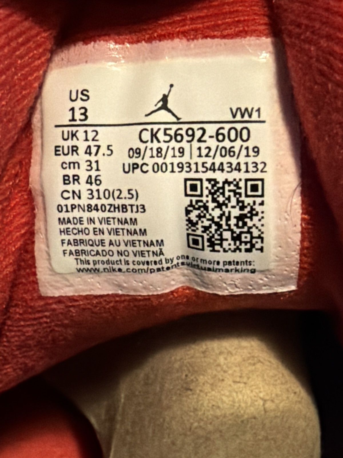 Jordan Brand Jordan 3 Fire Red Unite Mix Match Size US 13 / EU 46 - 7 Thumbnail
