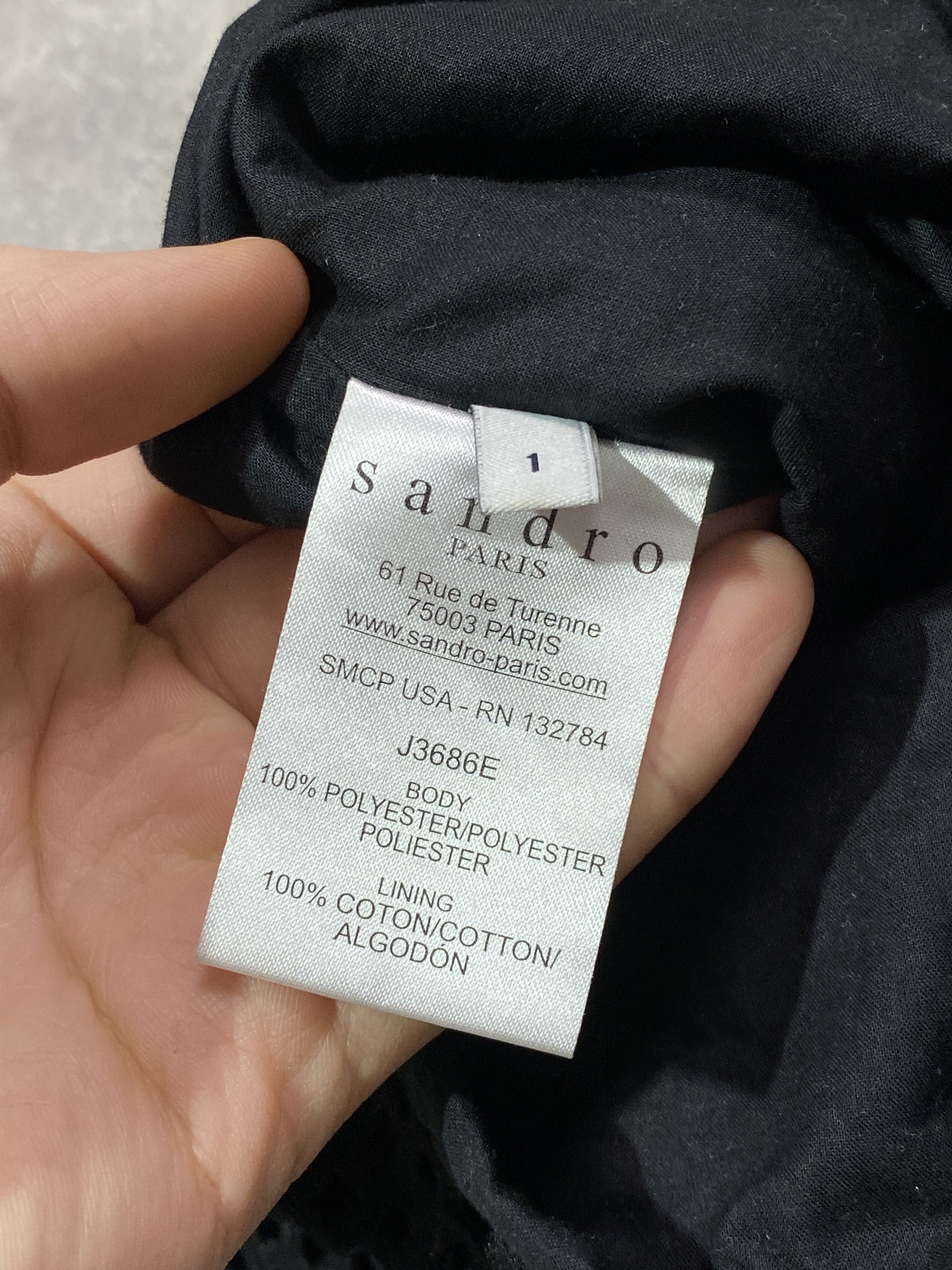 Sandro Sandro mesh mini black skirt Size 25" / US 0 / IT 36 - 7 Thumbnail