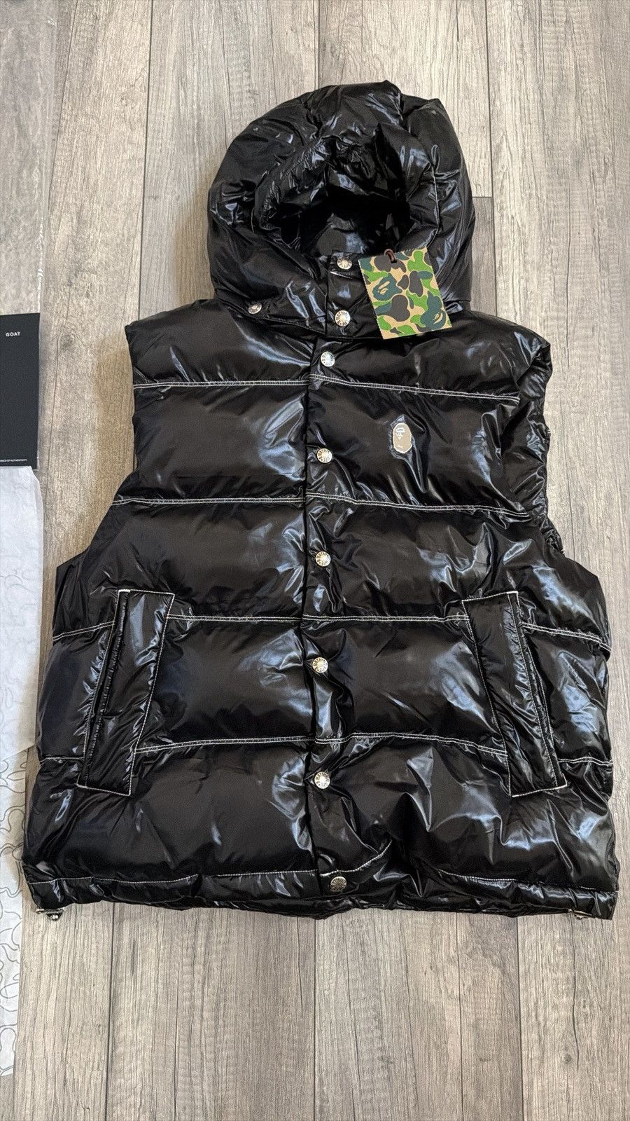 Bape bape vest debossed nylon down Size US M / EU 48-50 / 2 - 1 Thumbnail