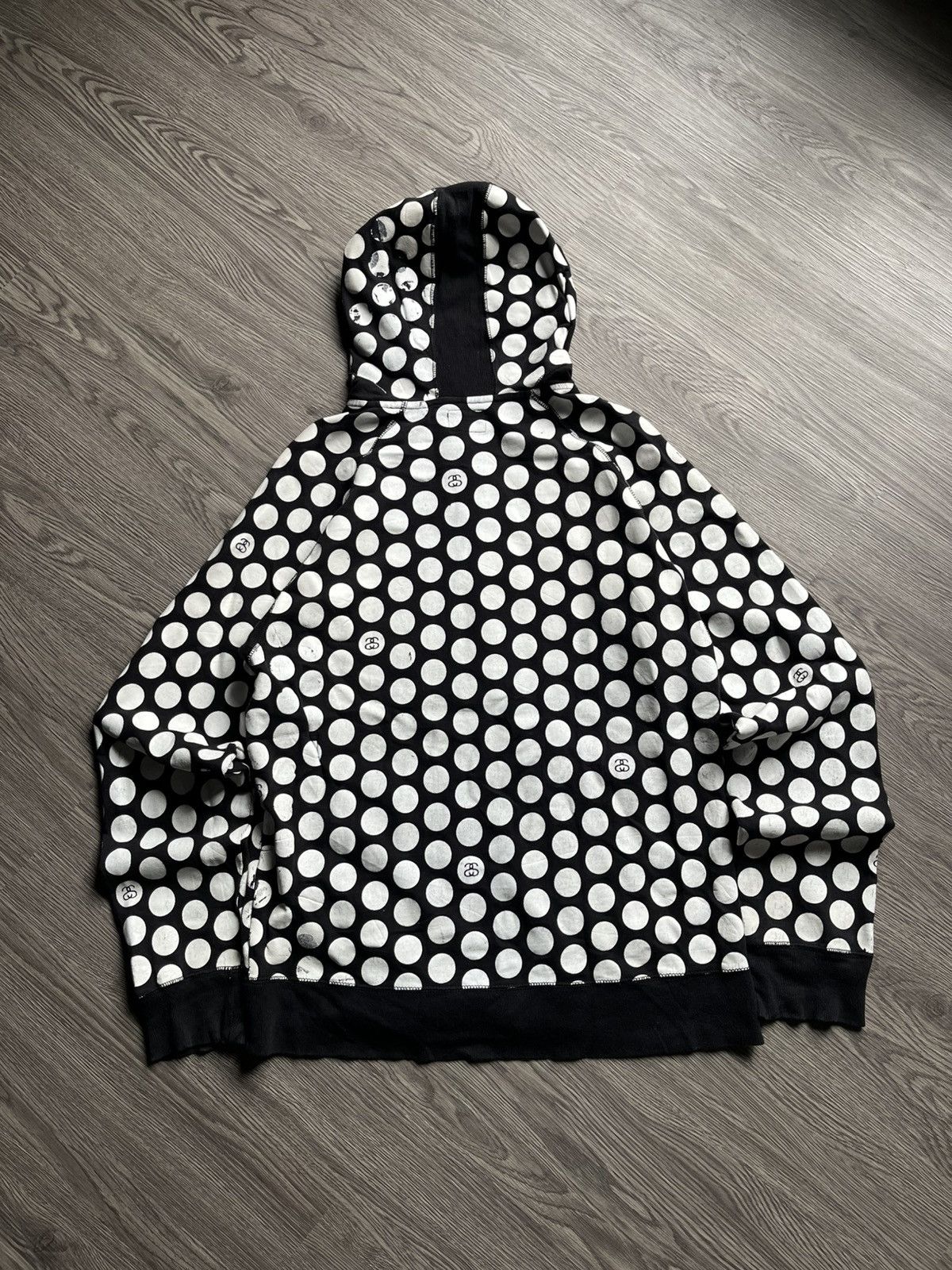Stussy Vtg Y2k Stüssy Polkadot zip-up hoodie Size US M / EU 48-50 / 2 - 2 Thumbnail