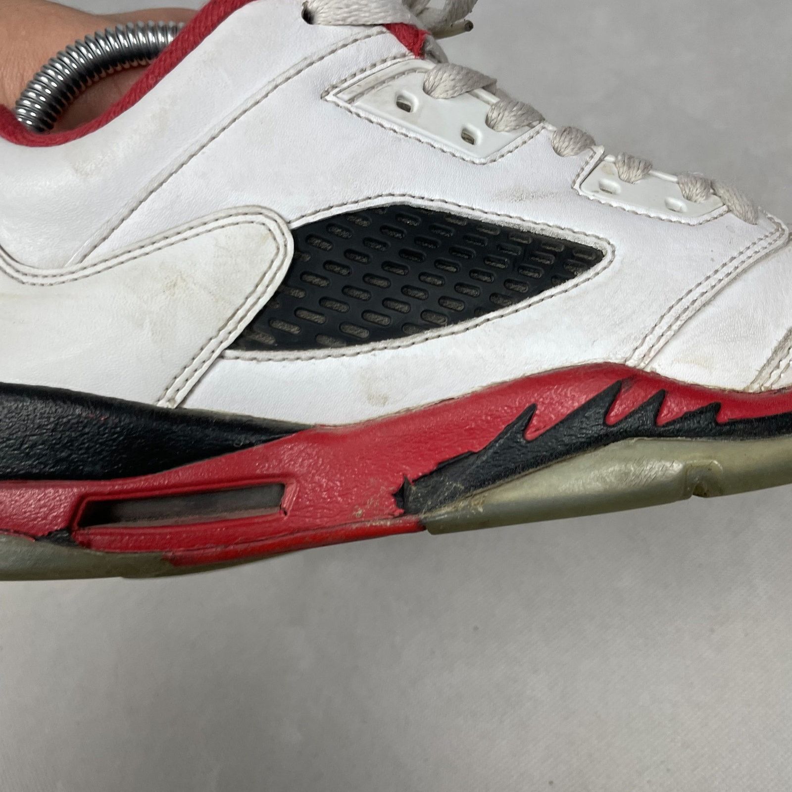 Jordan Brand Air Jordan 5 Retro Low 314338-101 White Basketball 7Y Size US 7 / EU 40 - 6 Thumbnail